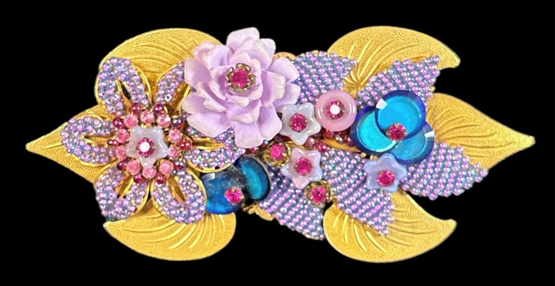 Vintage Ian St. Gielar Floral Statement Brooch (1 of 16)