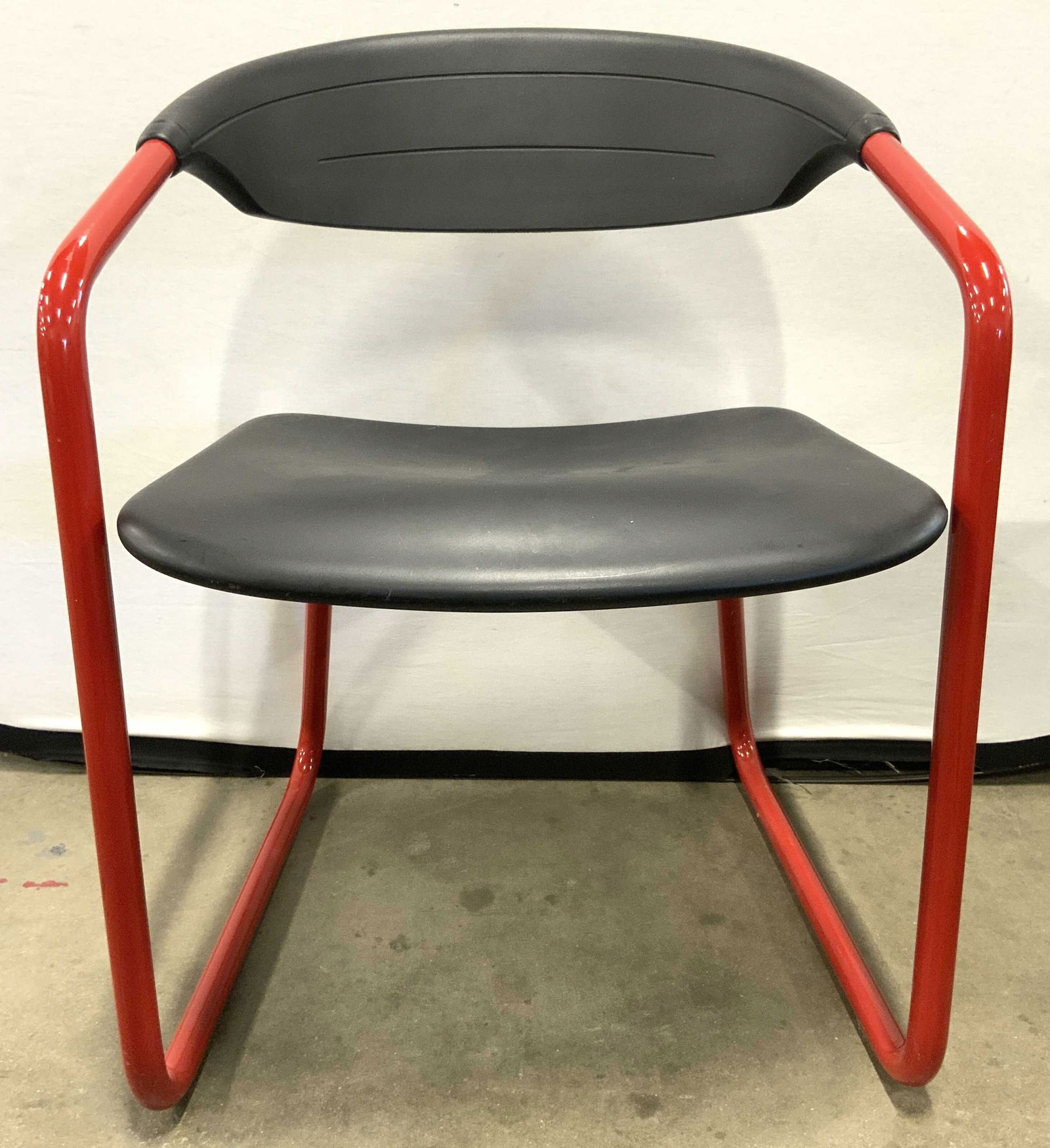 KINETICS MCM Metal Office Chair Red & Black (1 of 9)