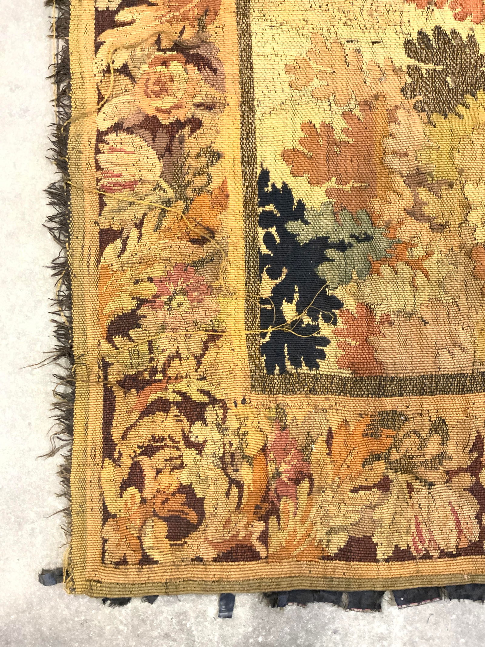 Antique Handmade Needlepoint Rug (1 of 8)