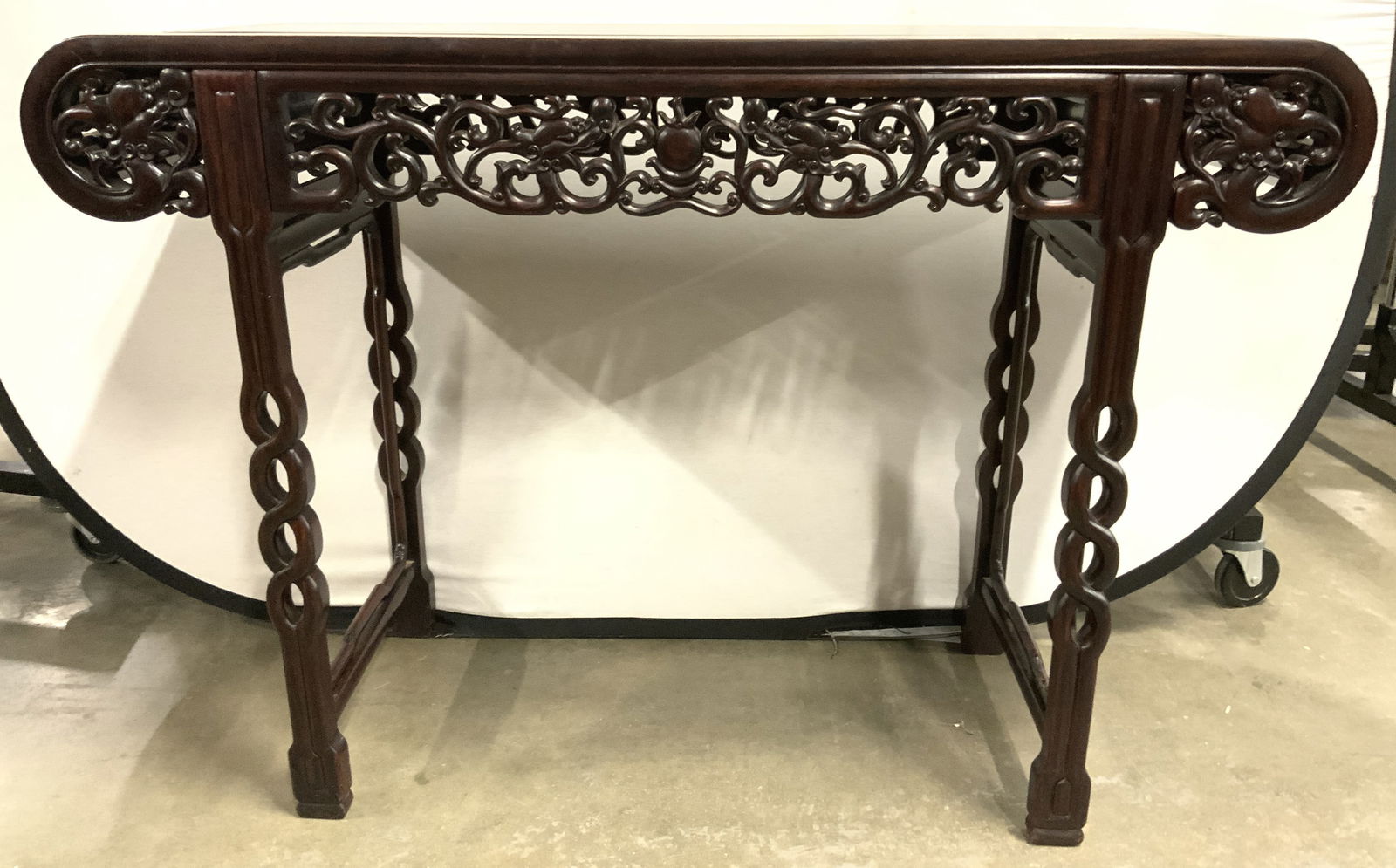 Antique Asian Hand Carved Rosewood Altar Table (1 of 9)