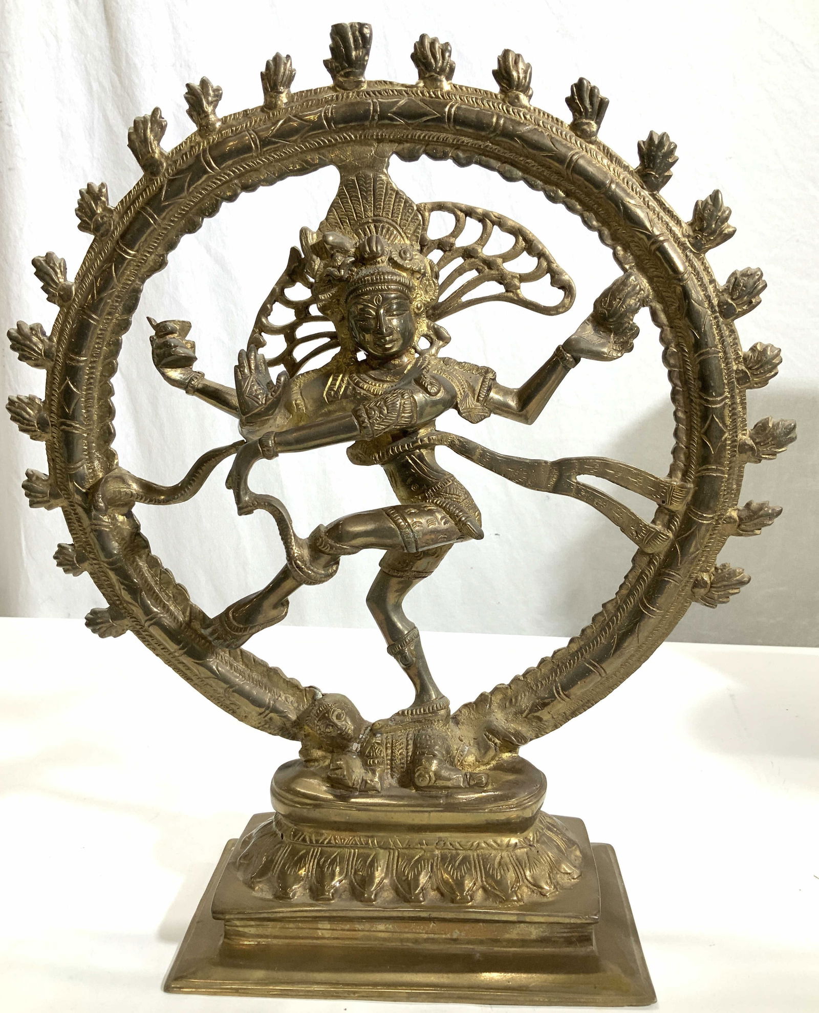 Brass Nataraja Hindu Statue, Hand Crafted (1 of 10)