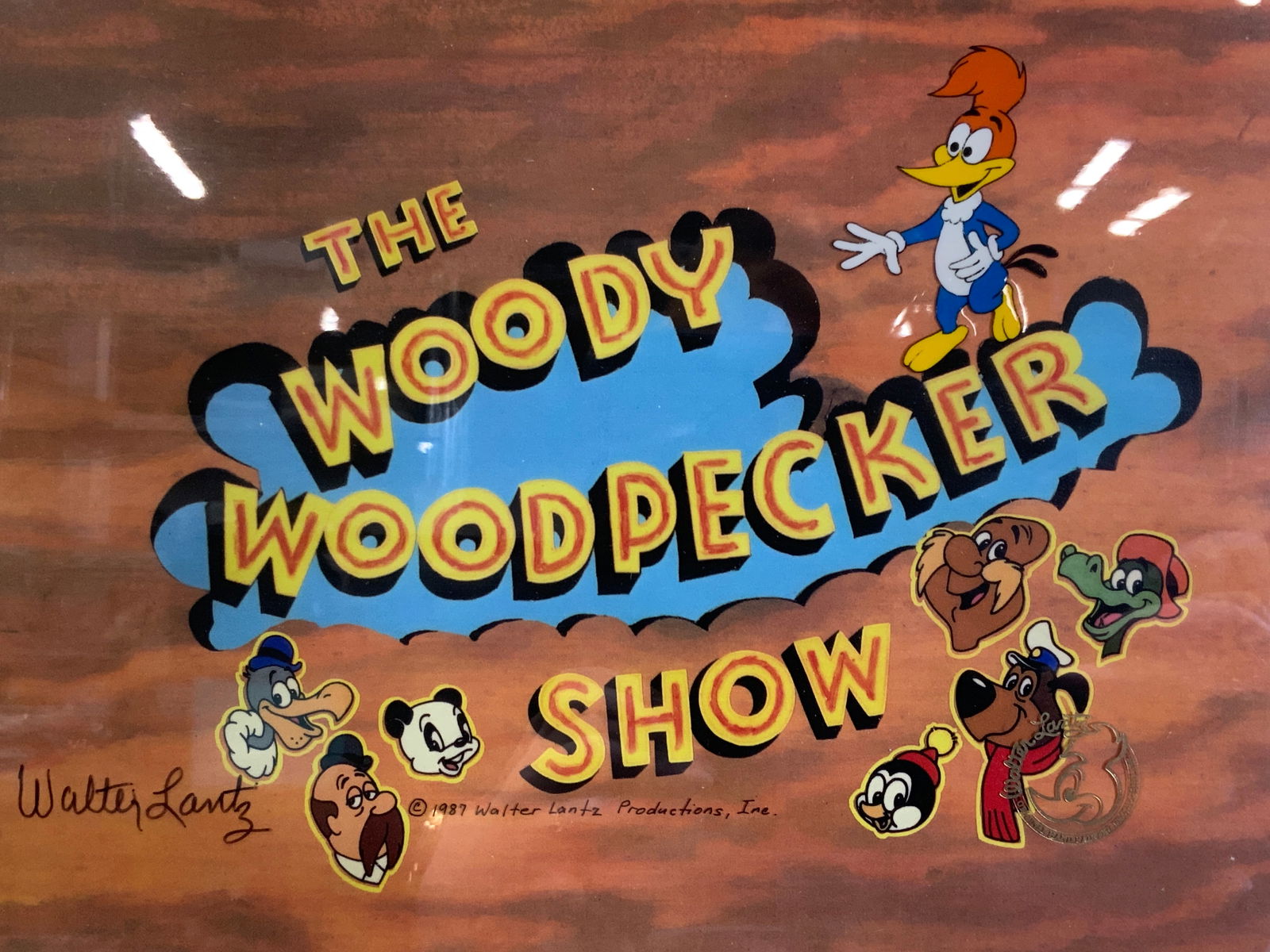 Walter Lantz Productions Framed Colored Cel. (1 of 13)