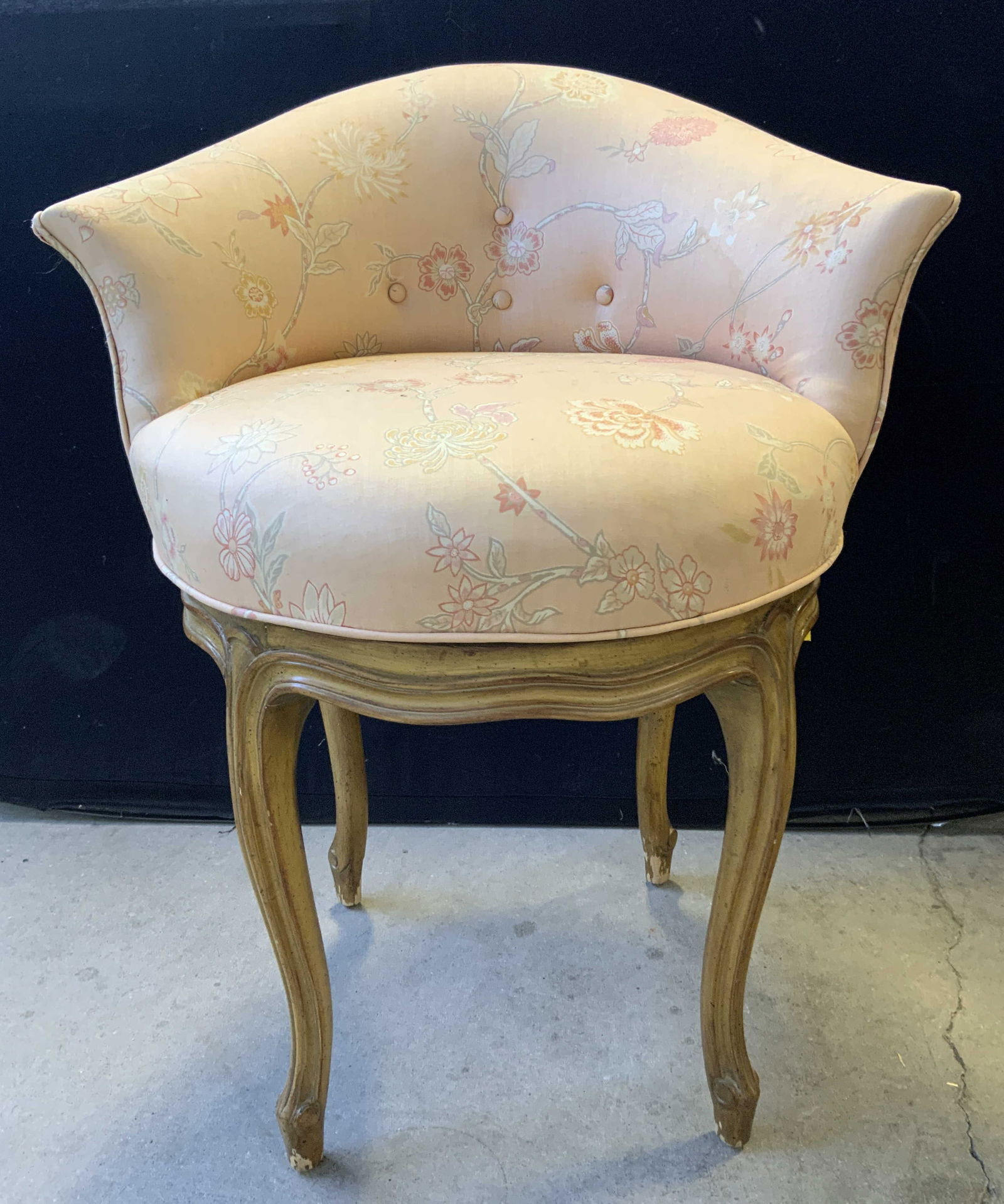 Vintage Country French Swivel Chair (1 of 8)