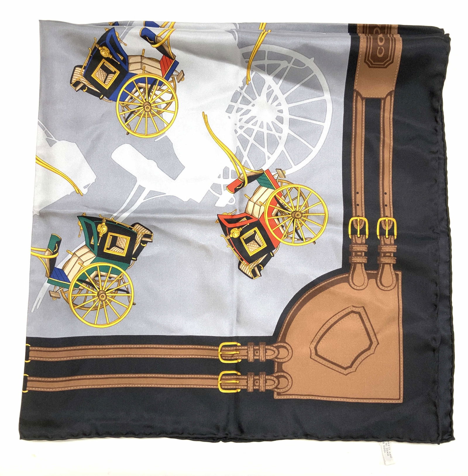 Coach Silk Scarf w Hand Rolled Edges, Italy (1 of 6)