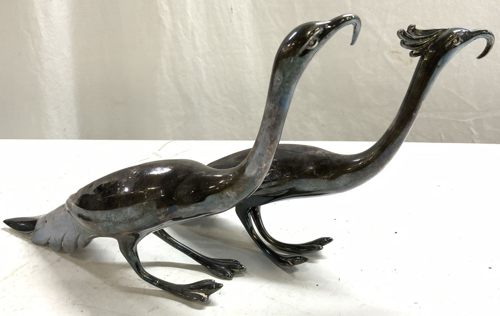 Nr Pr WEIDLACH BROS Silver Plate Peacocks Figurals (1 of 7)