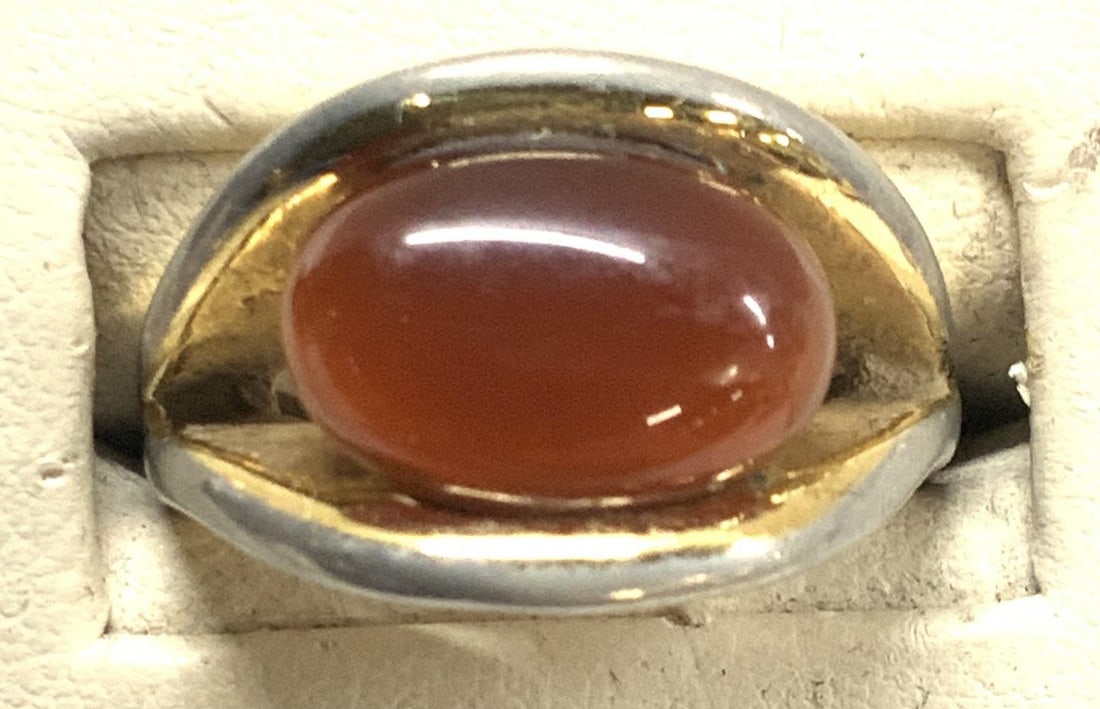 Carnelian Cabochon Ring (1 of 5)