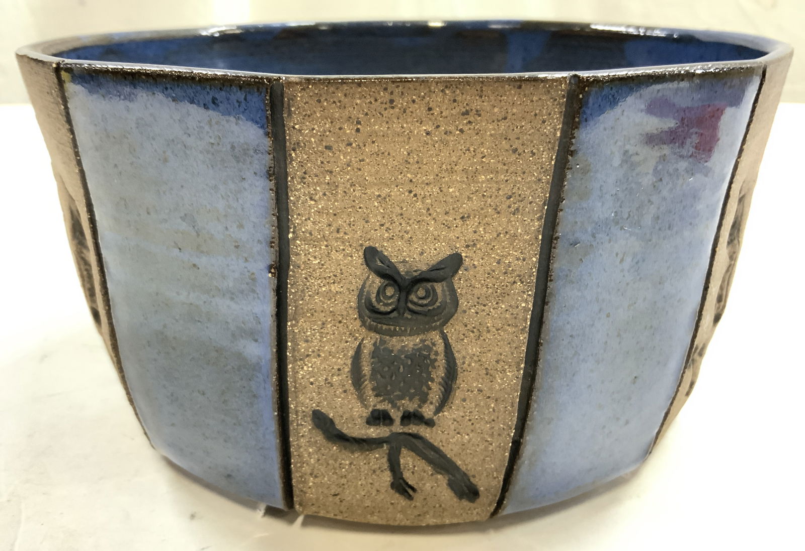 Hand Crafted Ceramic Bowl Vessel W Owl Detail (1 of 8)