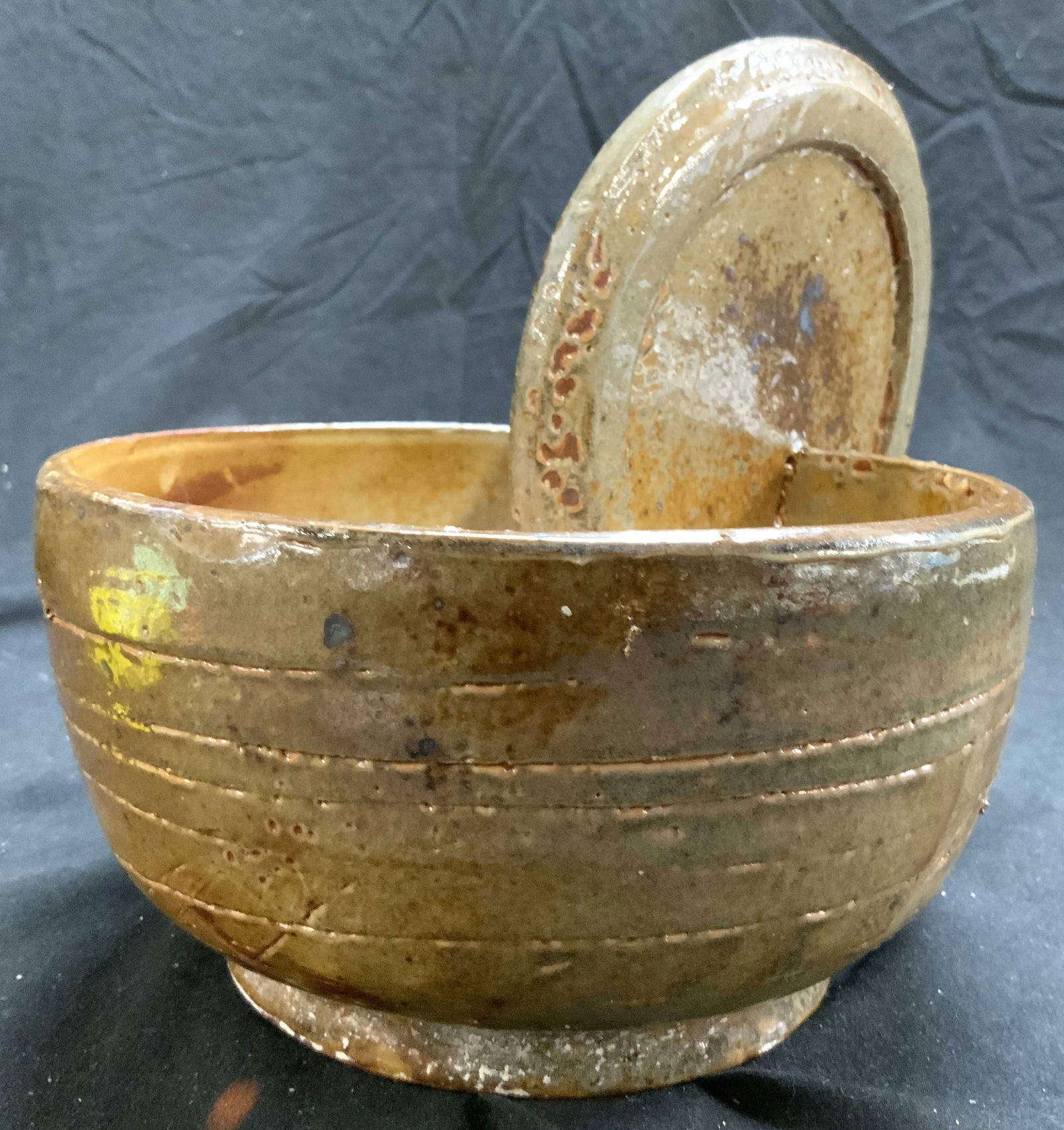 Signed Vntg Hand Painted Ceramic Bowl (1 of 8)