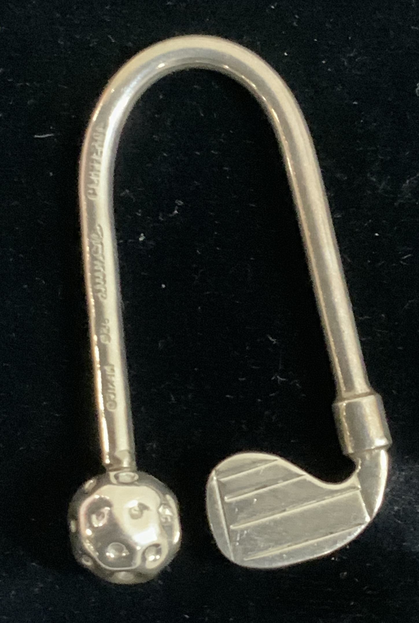 Mexican Sterling Silver Golf Club & Ball Key Chain (1 of 6)