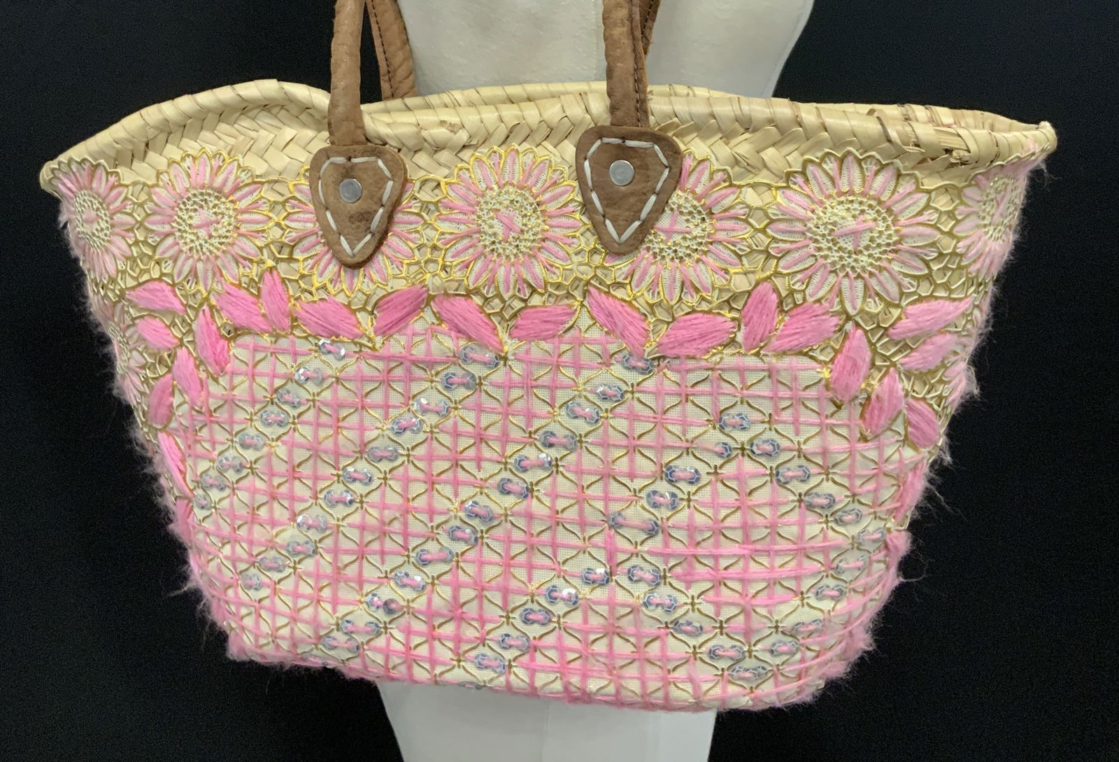Handmade Straw Tote Bag (1 of 8)