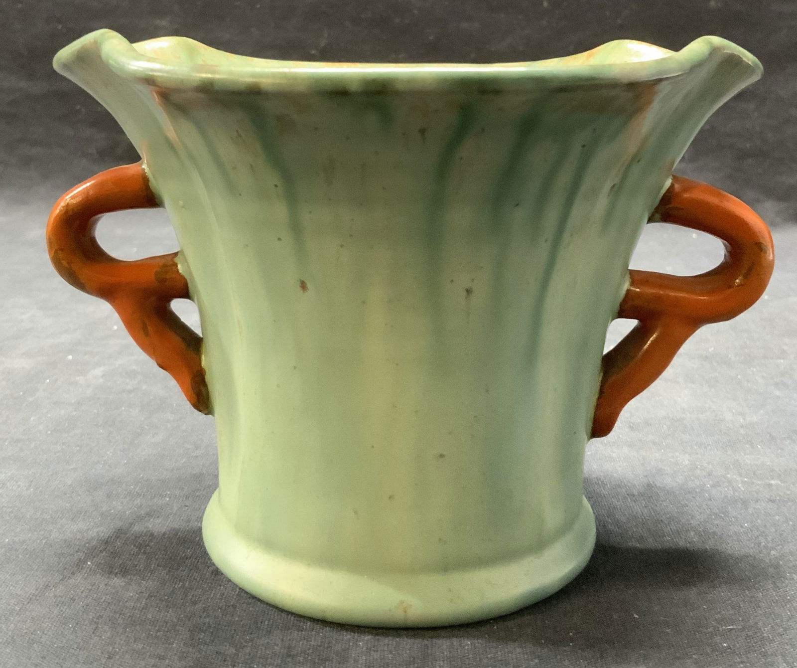 Signed Ceramic Vessel W Handles (1 of 6)