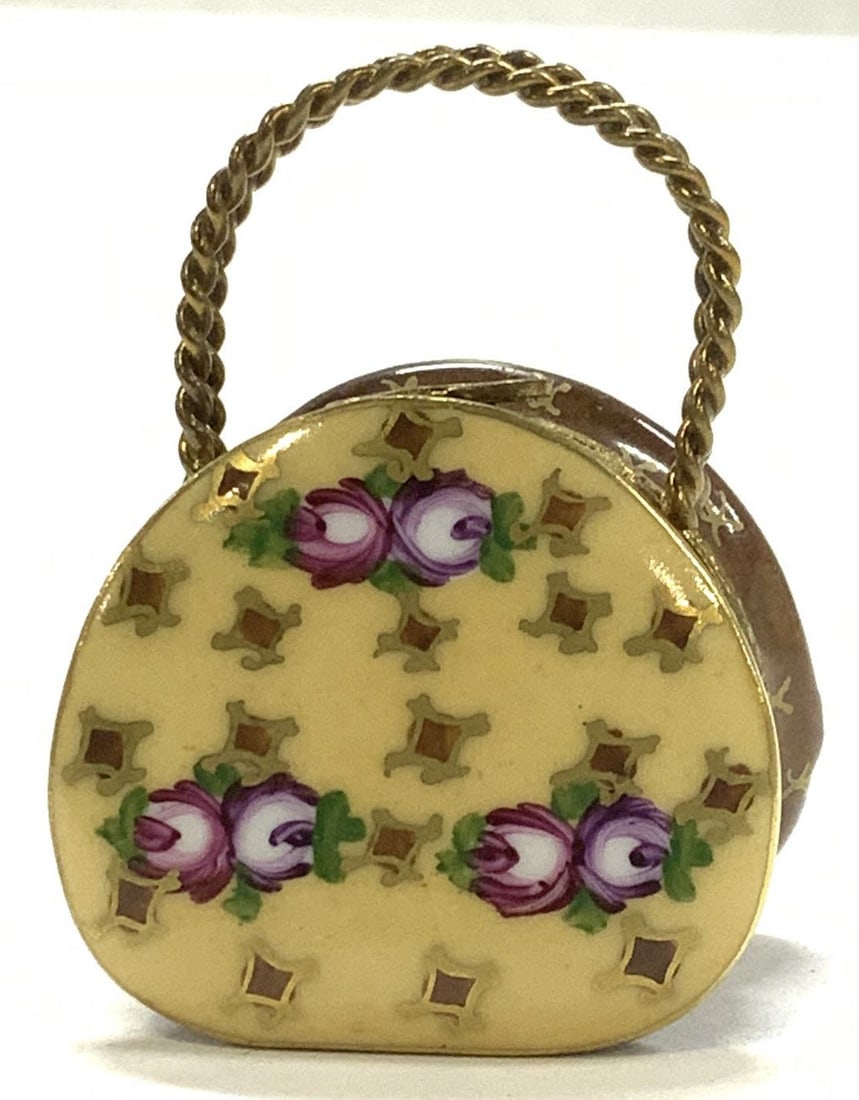Limoges France Novelty Purse Trinket Box, France (1 of 7)