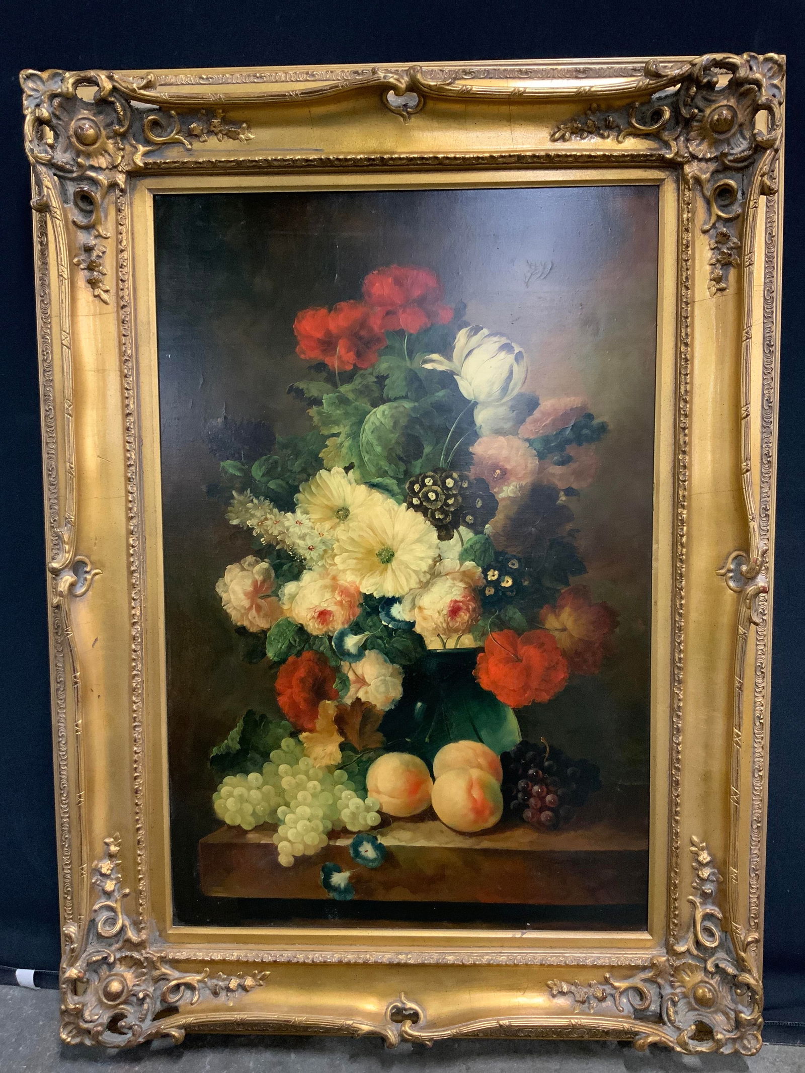 XL Framed Still Life Fruit & Flowers Giclee (1 of 11)