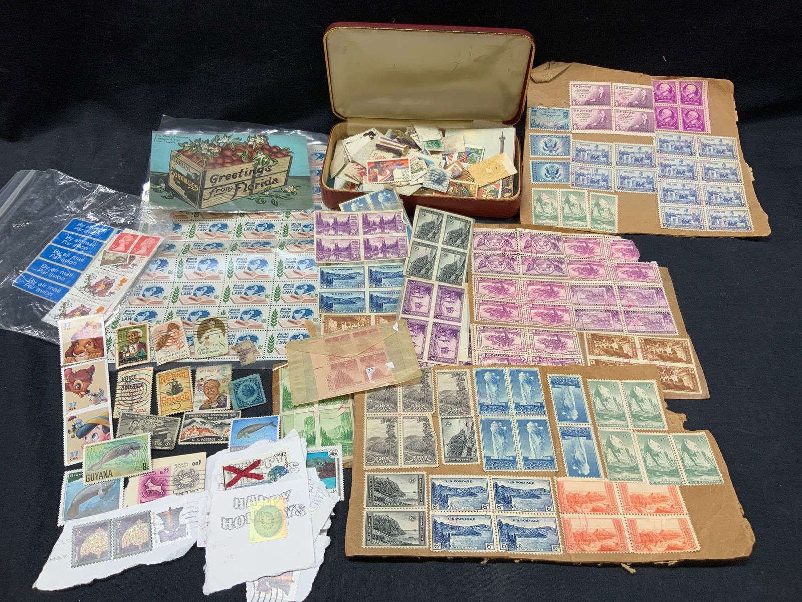 Lot 100+ Vntg Stamp Collection, Disney &  More (1 of 13)