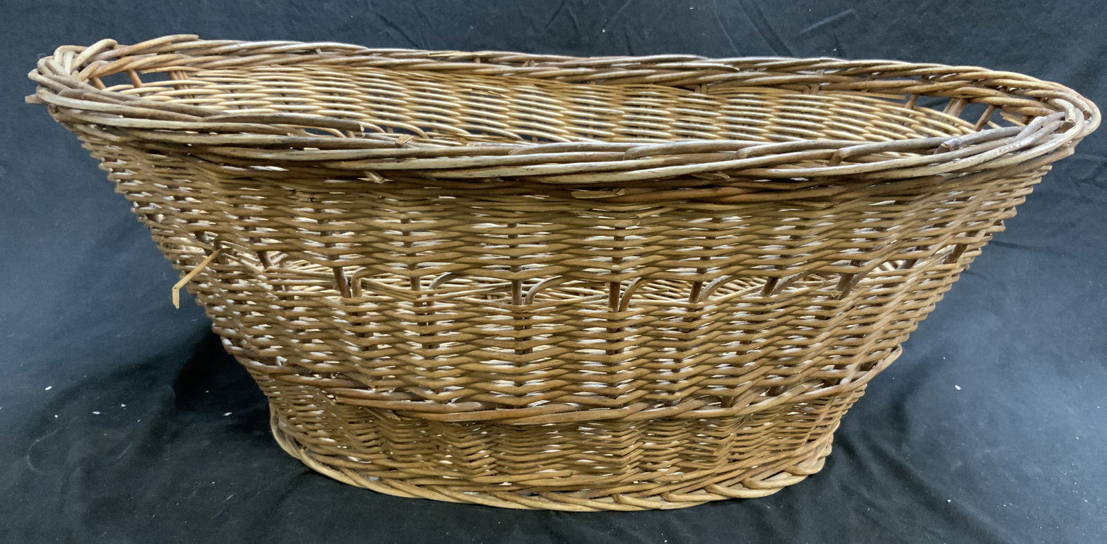 Vintage Woven Wicker Gathering Basket (1 of 7)