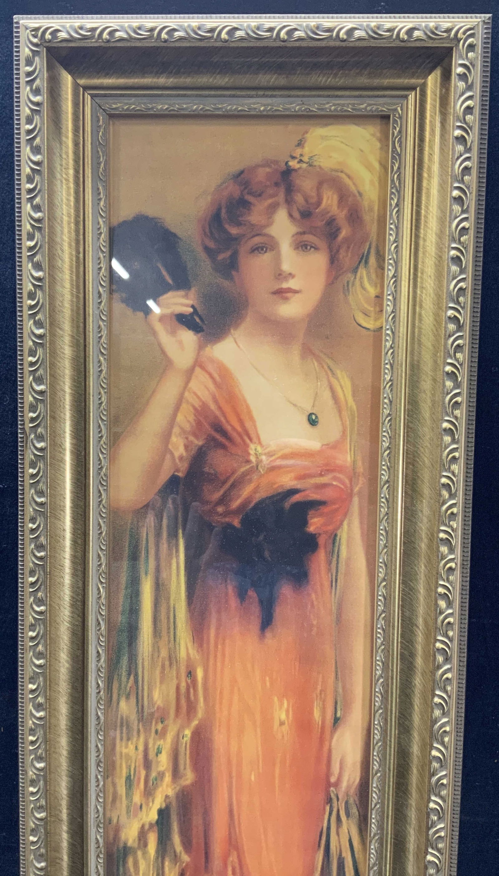 1914 Pabst Beer Malt Long Yard Flapper Lithograph (1 of 10)