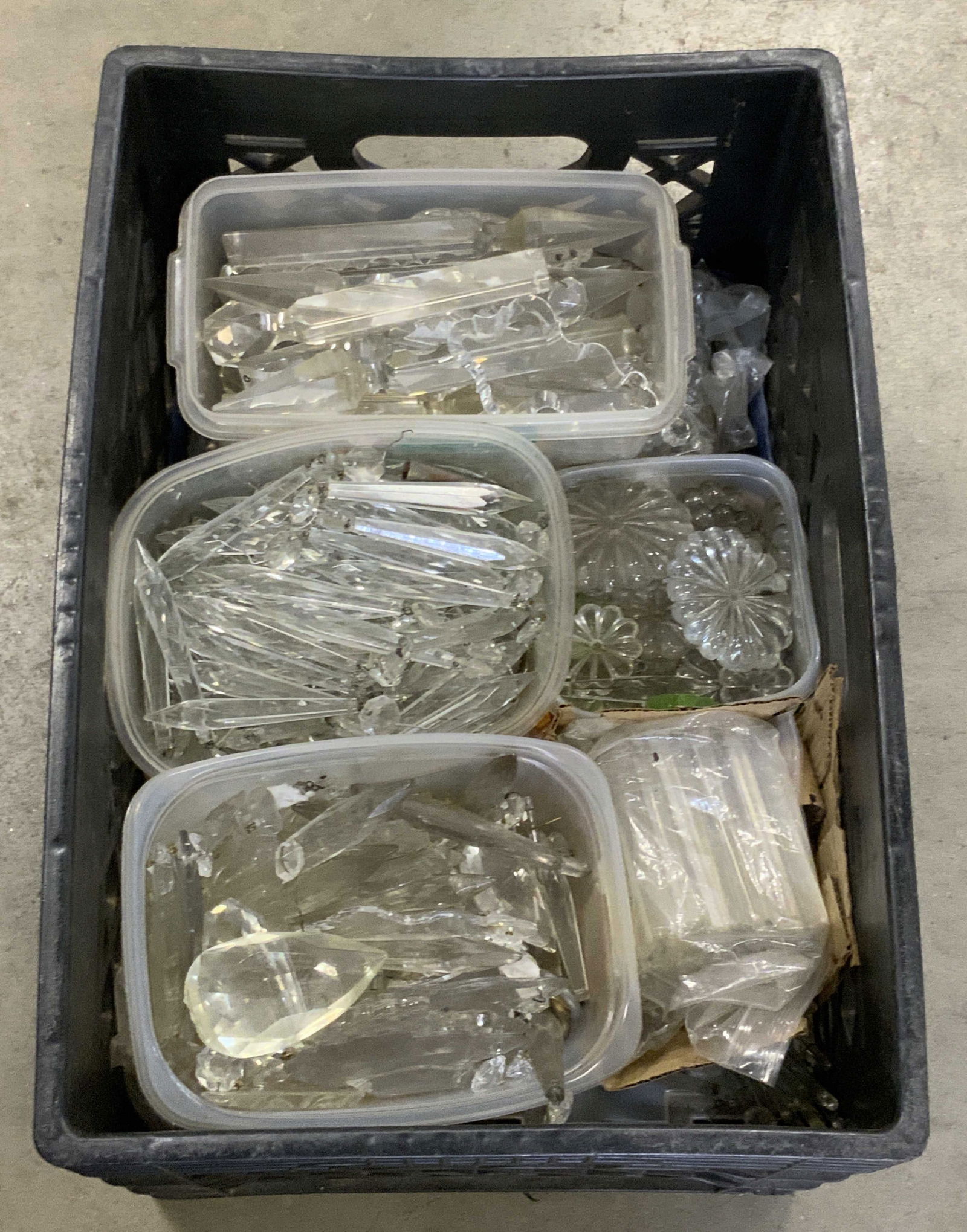 Large Group Lot Crystal Prisms & Crystal Pieces (1 of 7)