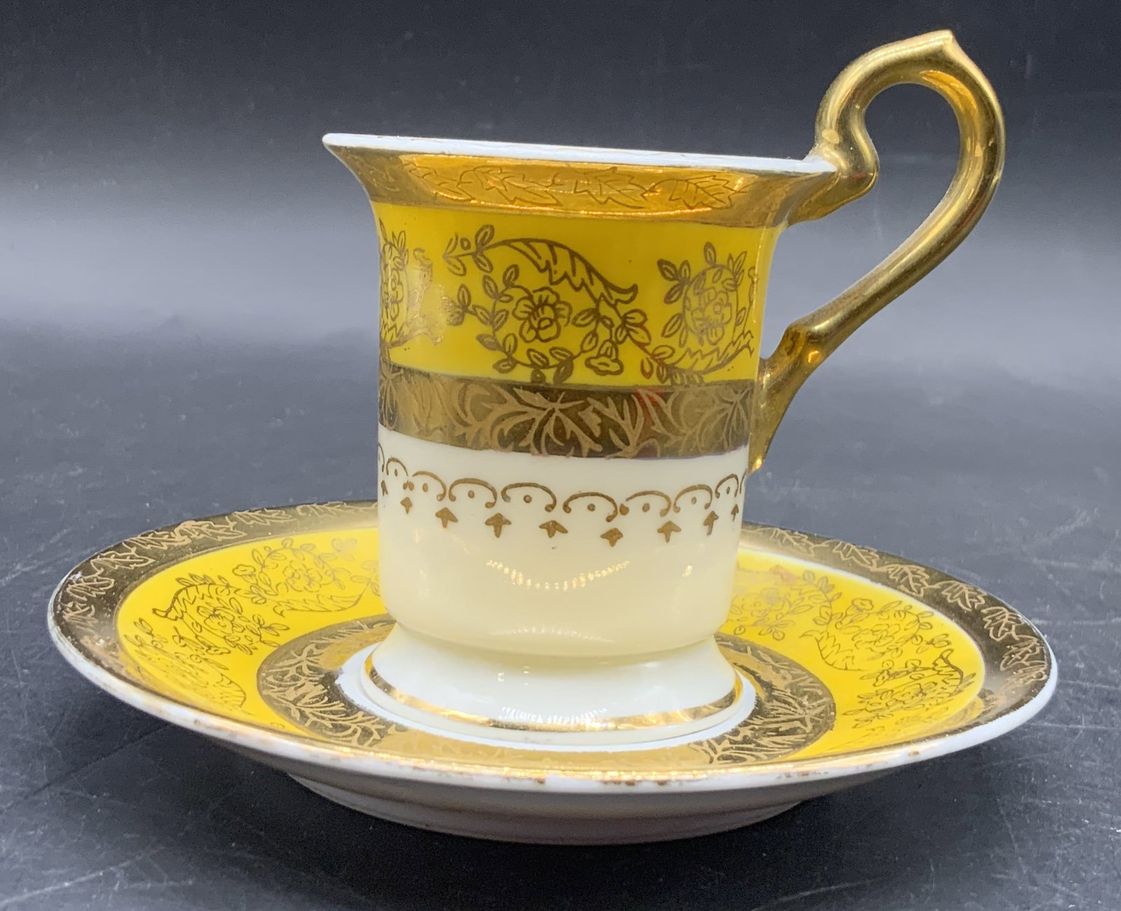 ARNART Signed Hand Paint Porcelain Teacup & Saucer (1 of 8)