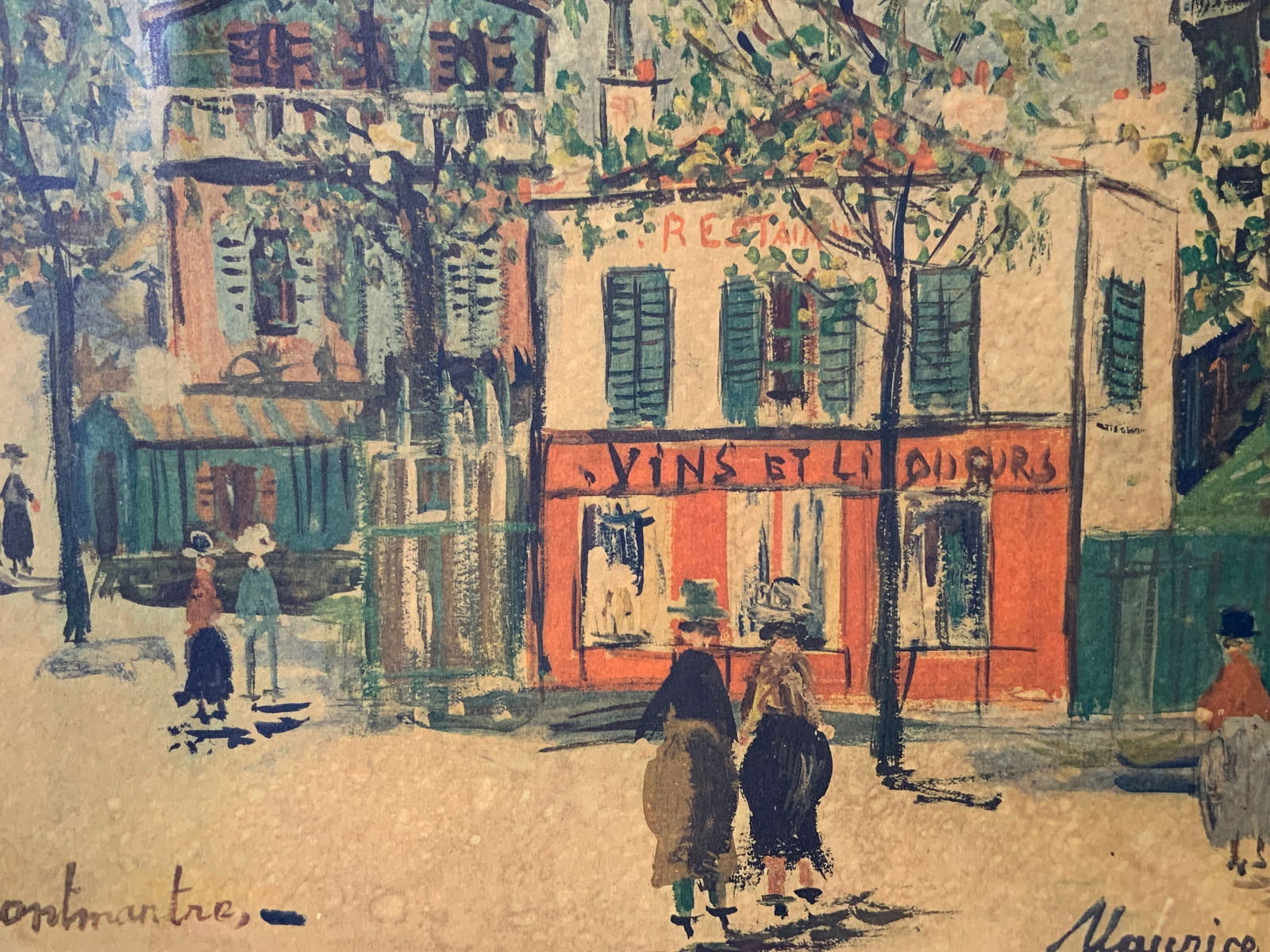 Maurice Utrillo Petit Cafe Montmartre Lithograph (1 of 10)