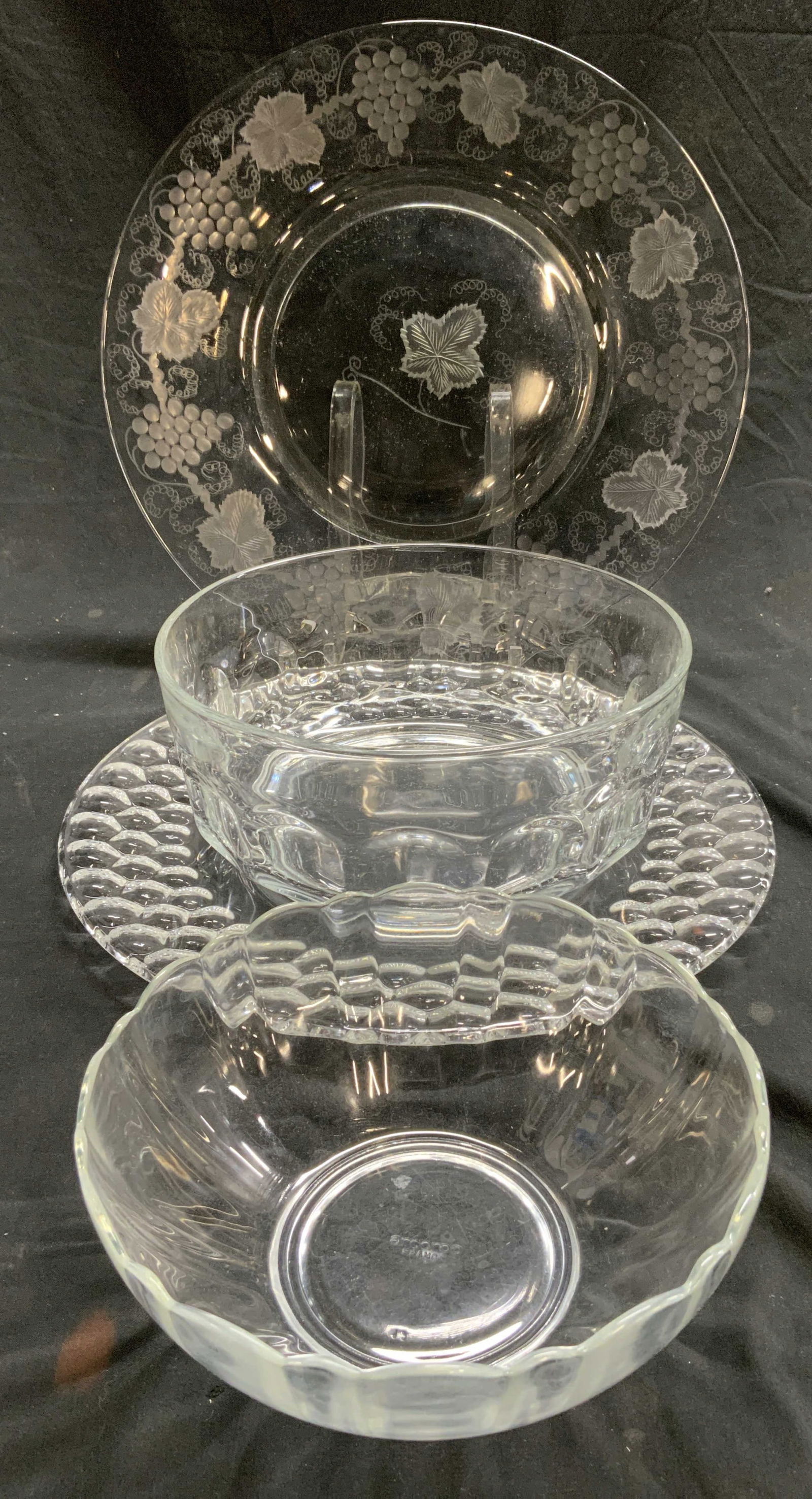 ARCOROC Lot 4 Glass Bowls, Vessels, Serving Plates (1 of 7)