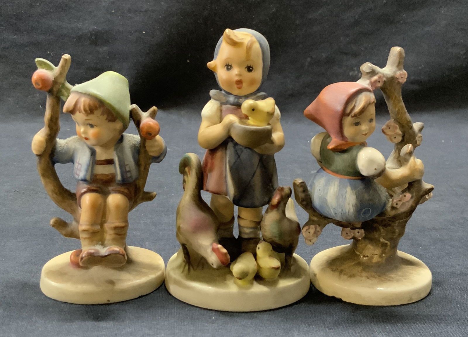 Lot 3 MJ HUMMEL West German Porcelain Figurals (1 of 10)