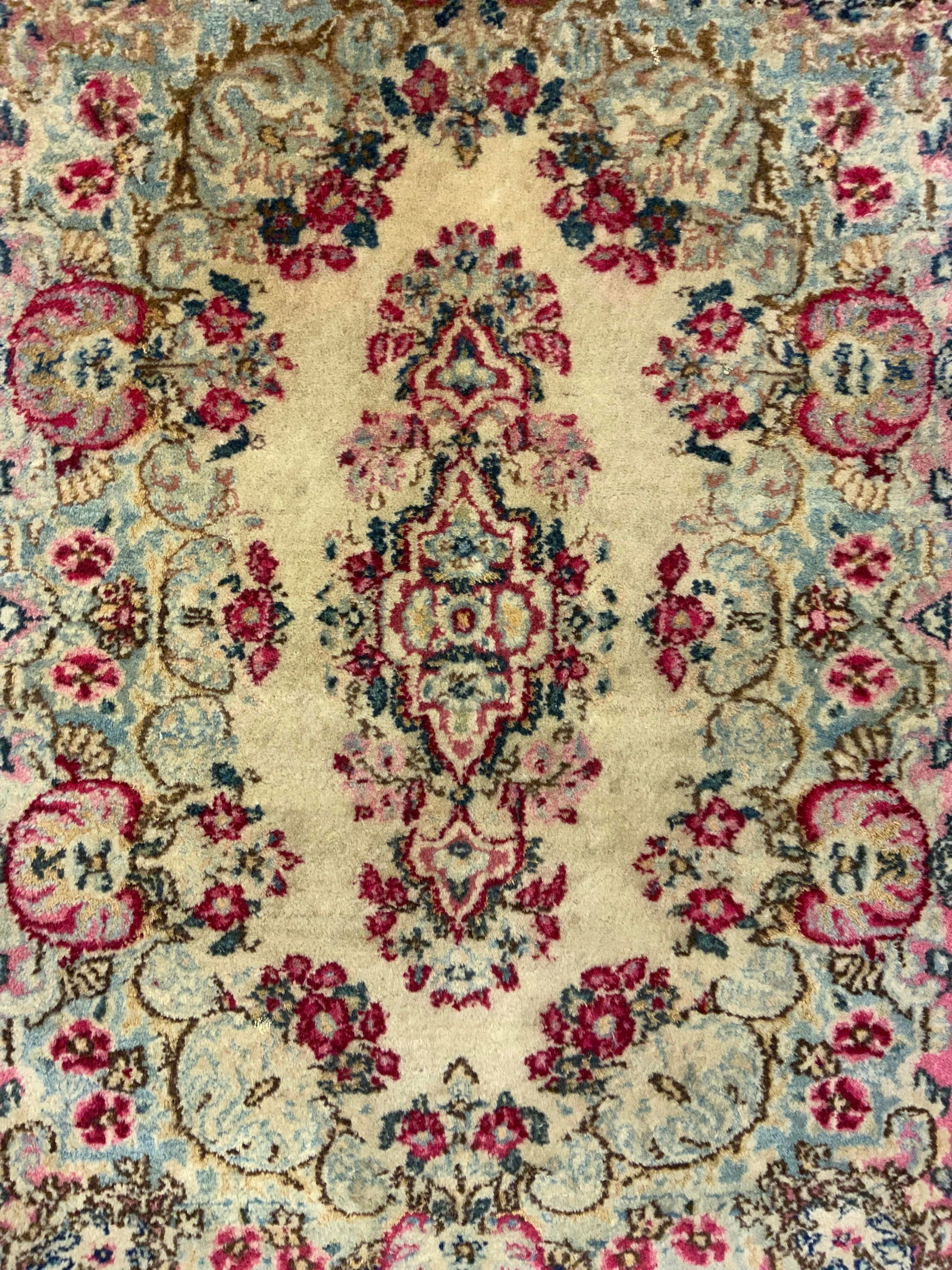 Vintage Handmade Oriental Wool Area Rug (1 of 6)