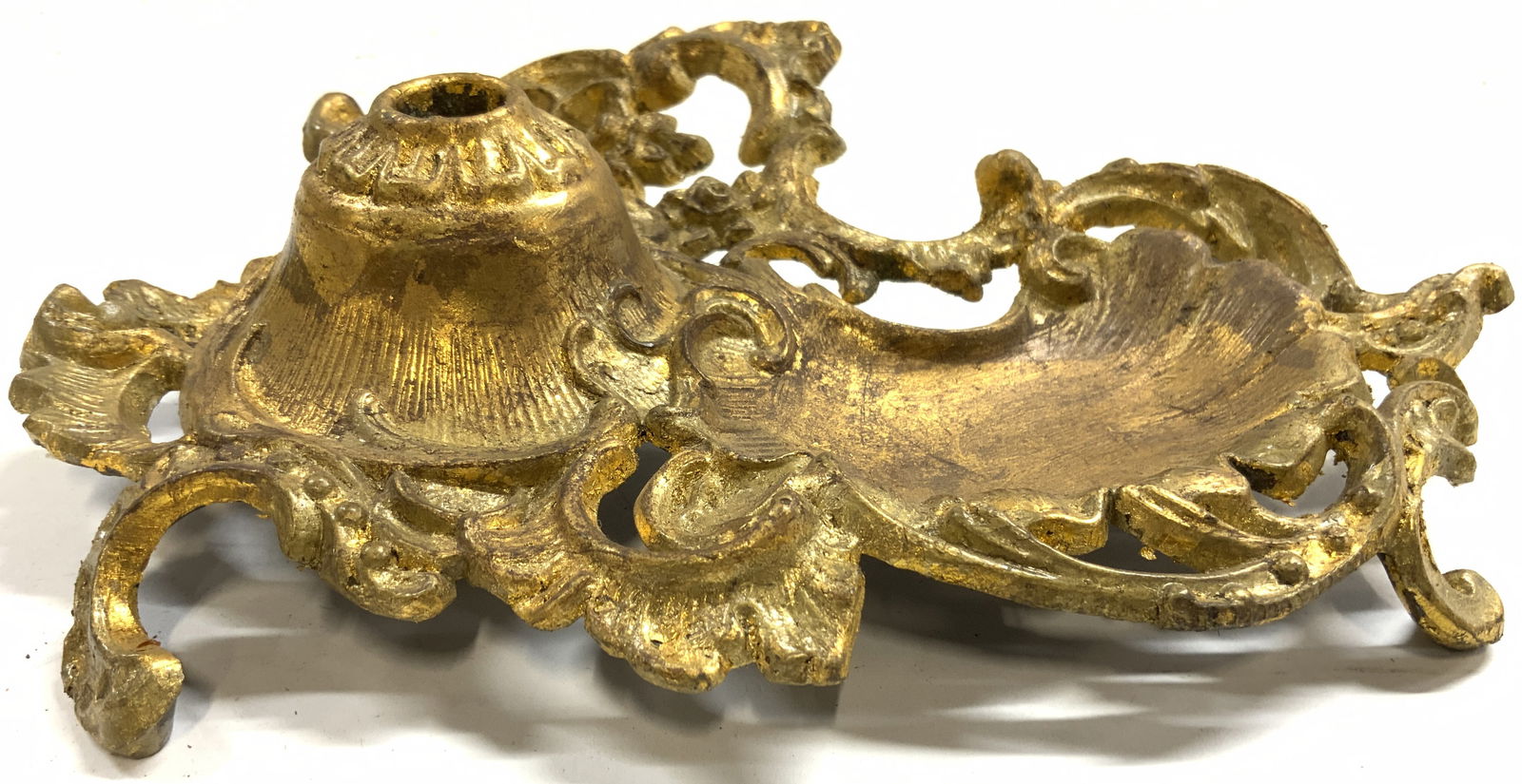Louis XV Style Antq Gilt Metal Pen Holder France (1 of 7)