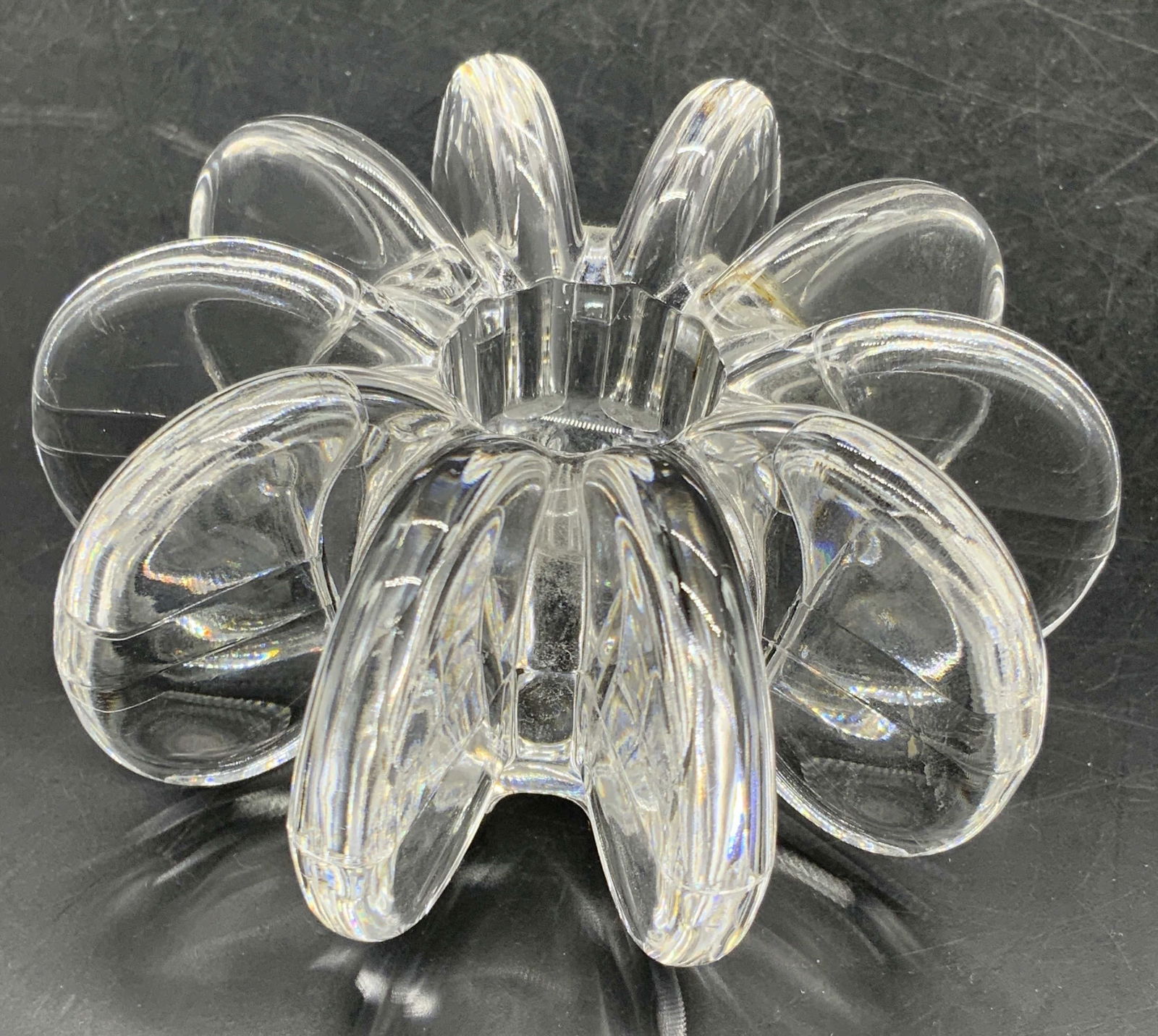 ROSENTHAL Signed Vintage Crystal Candle Holder (1 of 8)