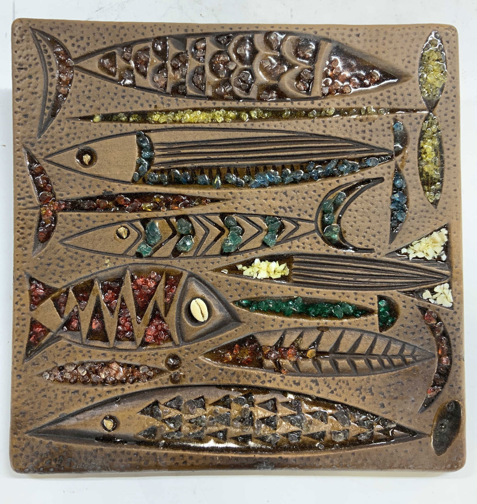 Sea Glass & Shell Fish Relief On Board (1 of 6)