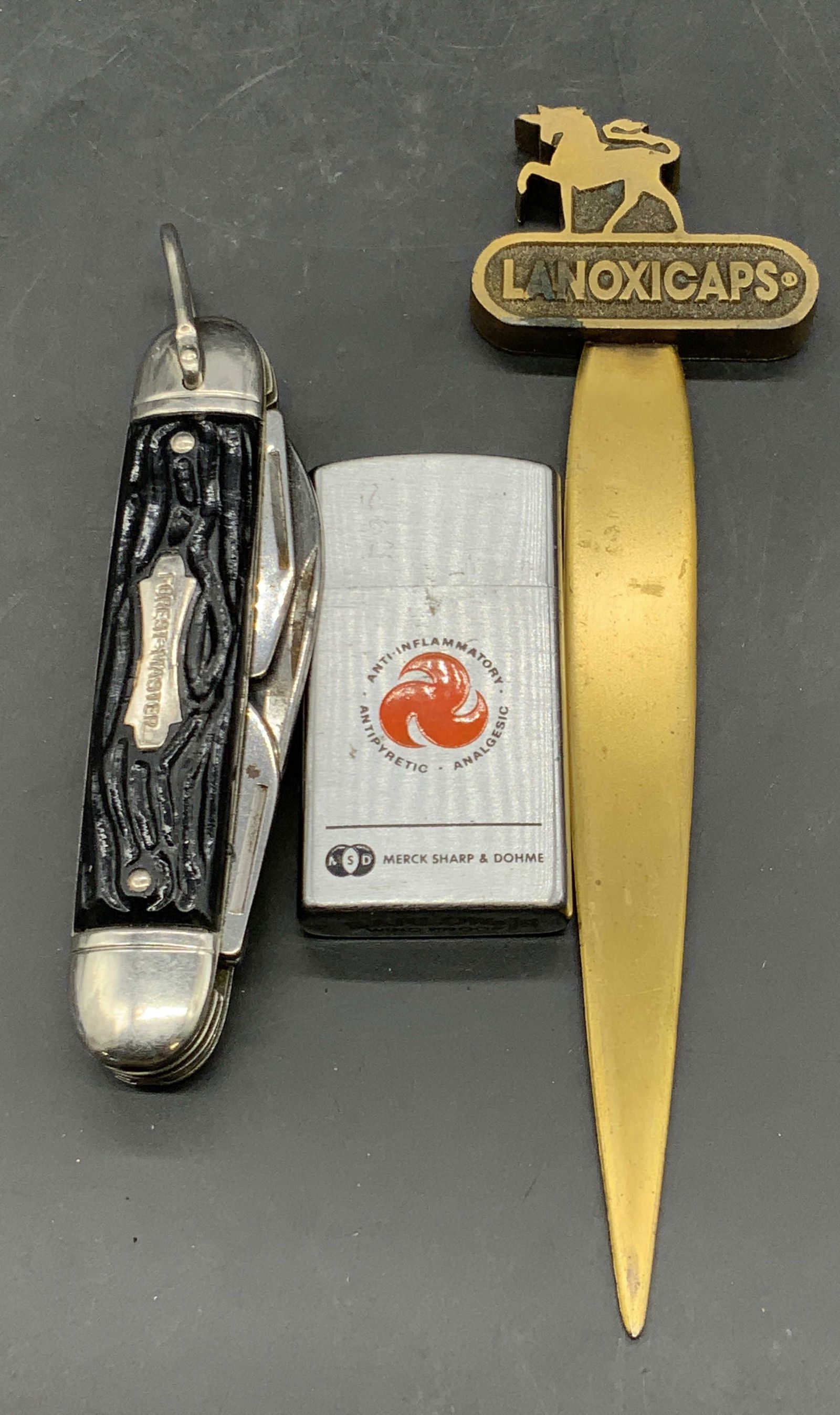 Lot 3 Vtg Forest Master, Letter Opener, & Lighter (1 of 7)