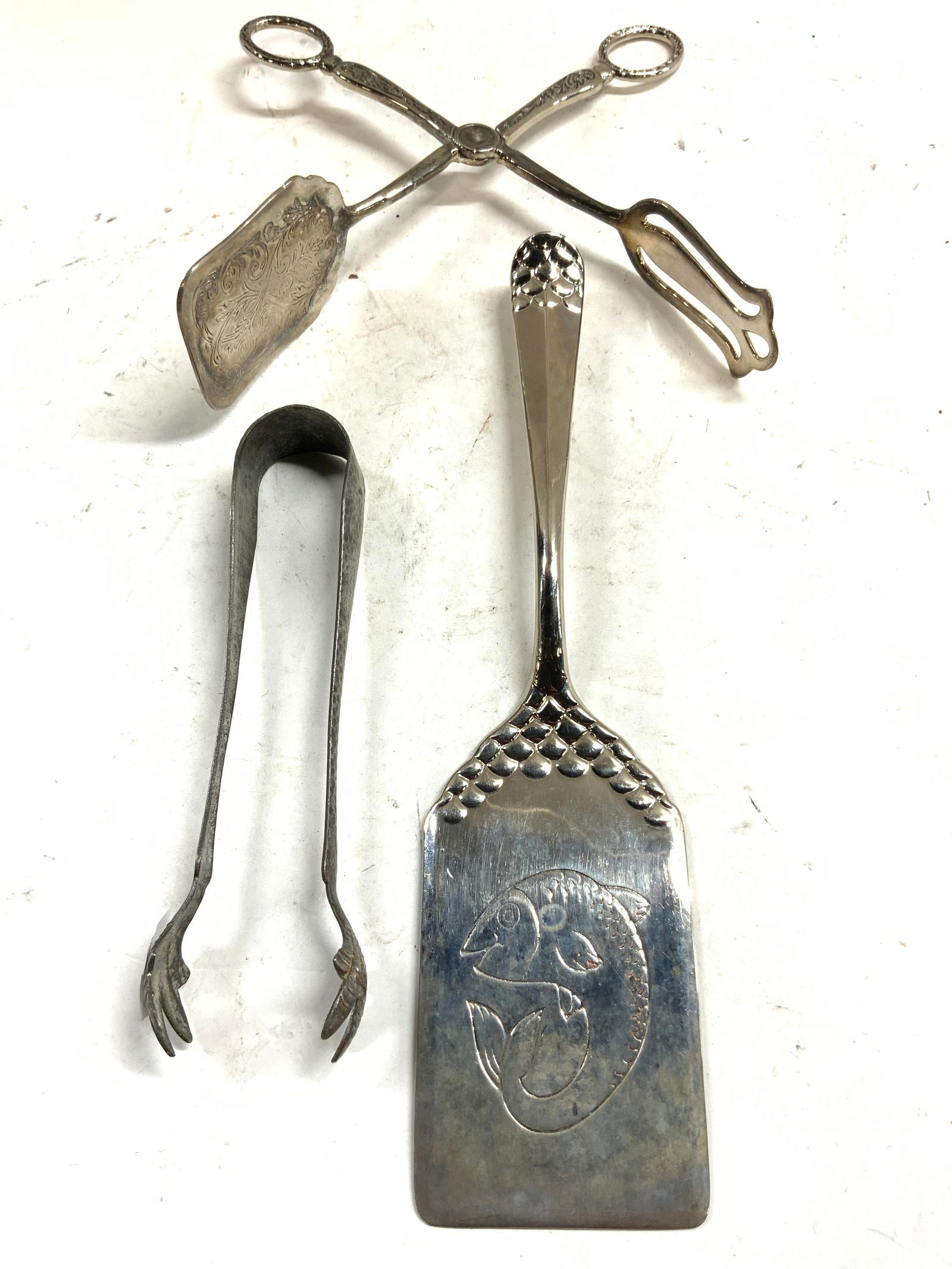 Lot3 Vintage Silver Plate & Metal Serving Utensils (1 of 7)