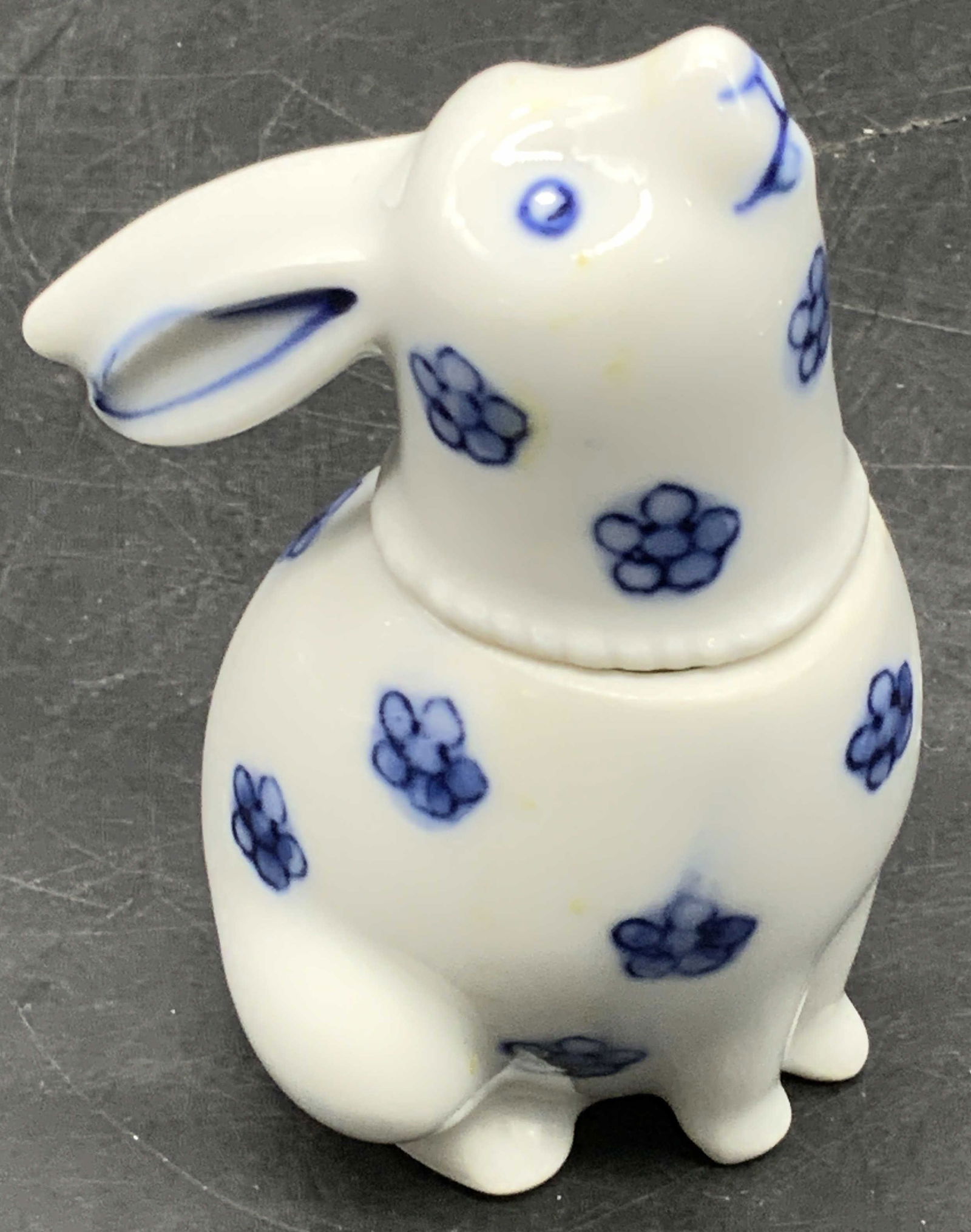 Fitz&Floyd Hand Painted Porc Rabbit Trinket Box (1 of 9)