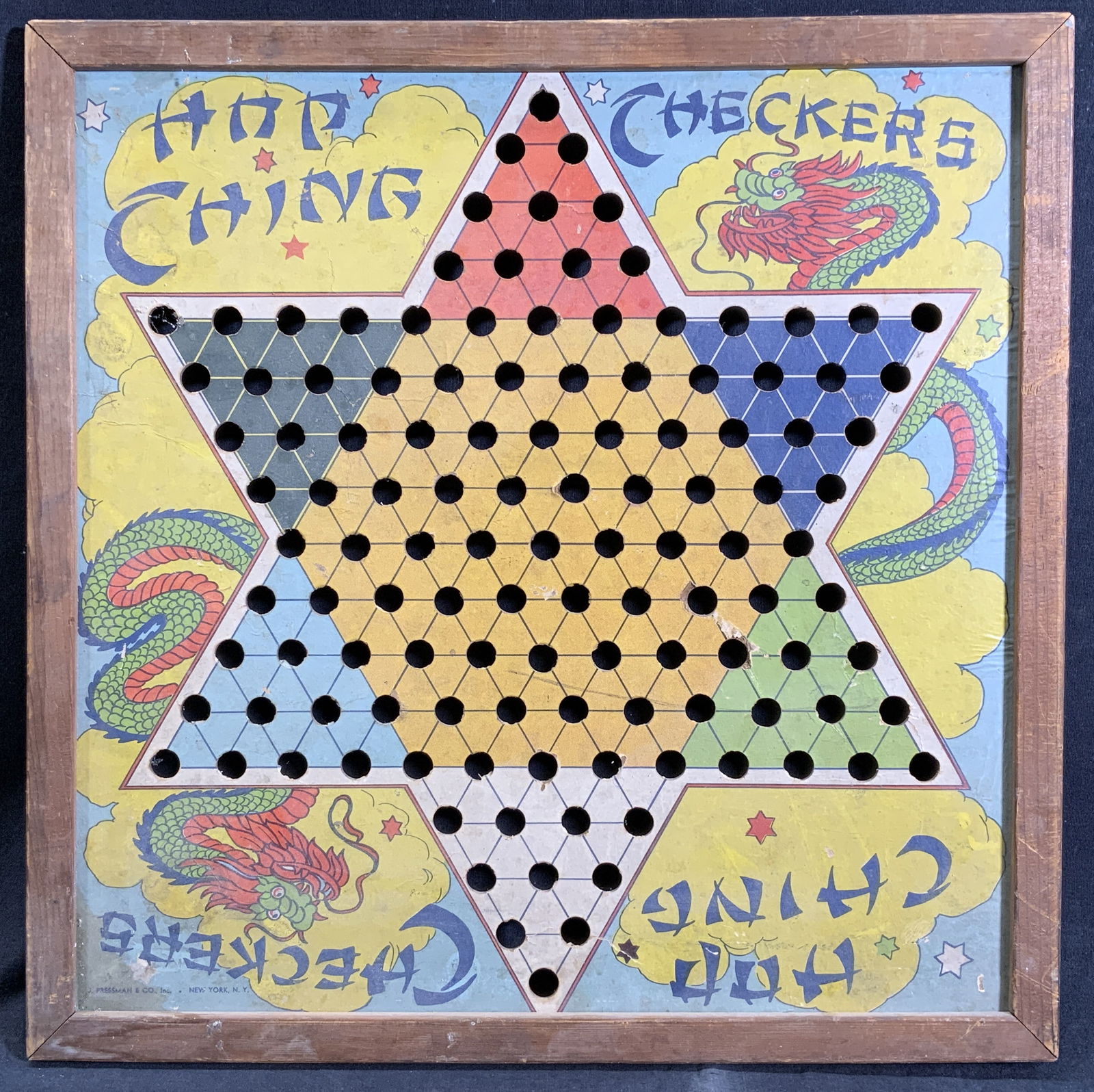 Vintage Chinese Checkers Board , J Pressman Co. (1 of 11)