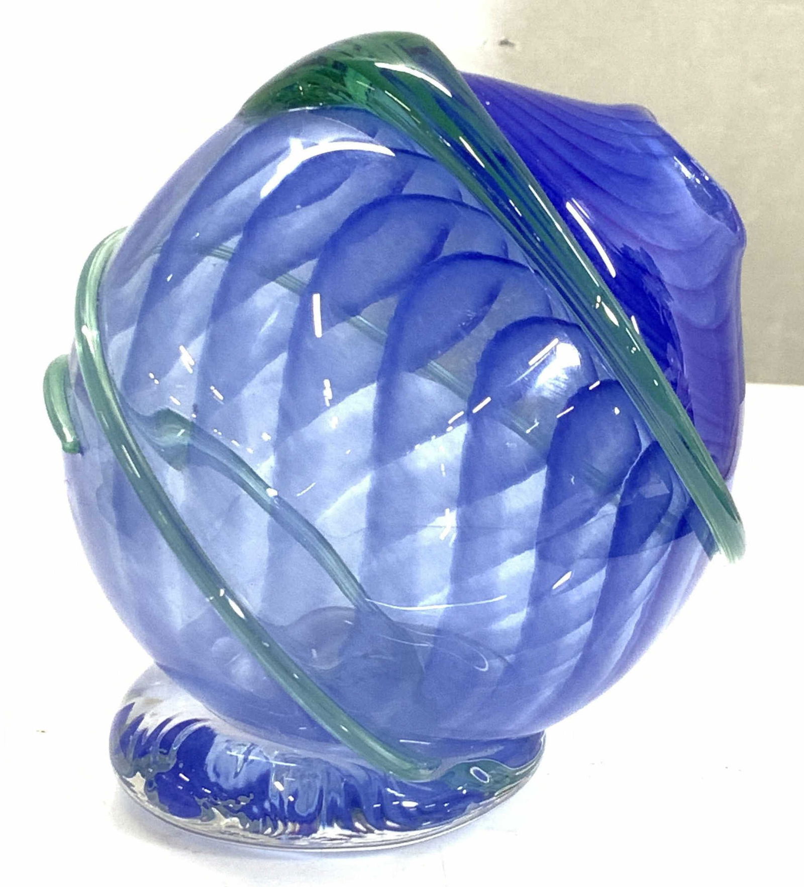 Signed SSE Hand Blown Glass Vessel (1 of 6)