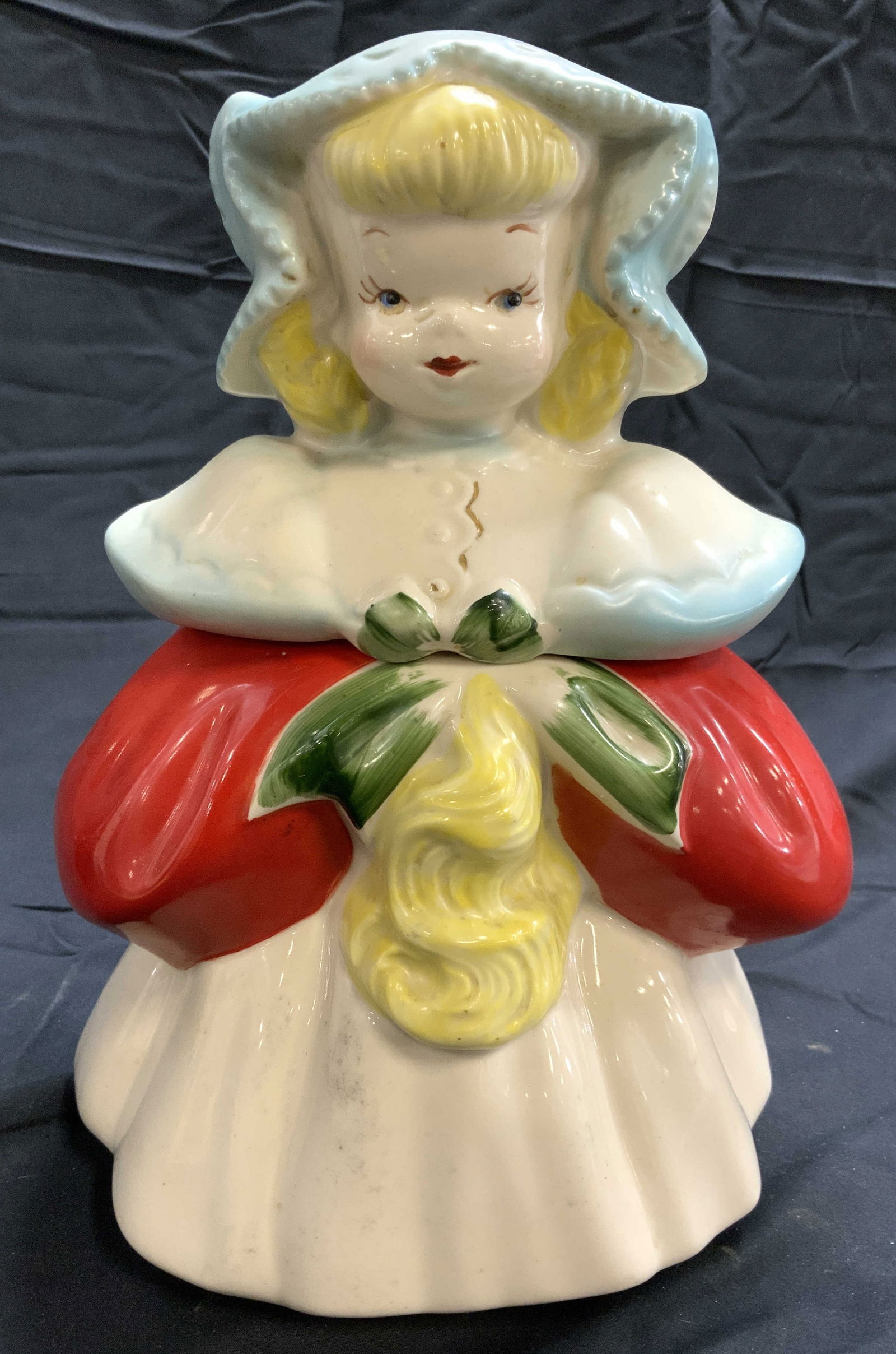 GOLDILOCKS Vntg Porcelain Cookie Jar W Lid (1 of 7)