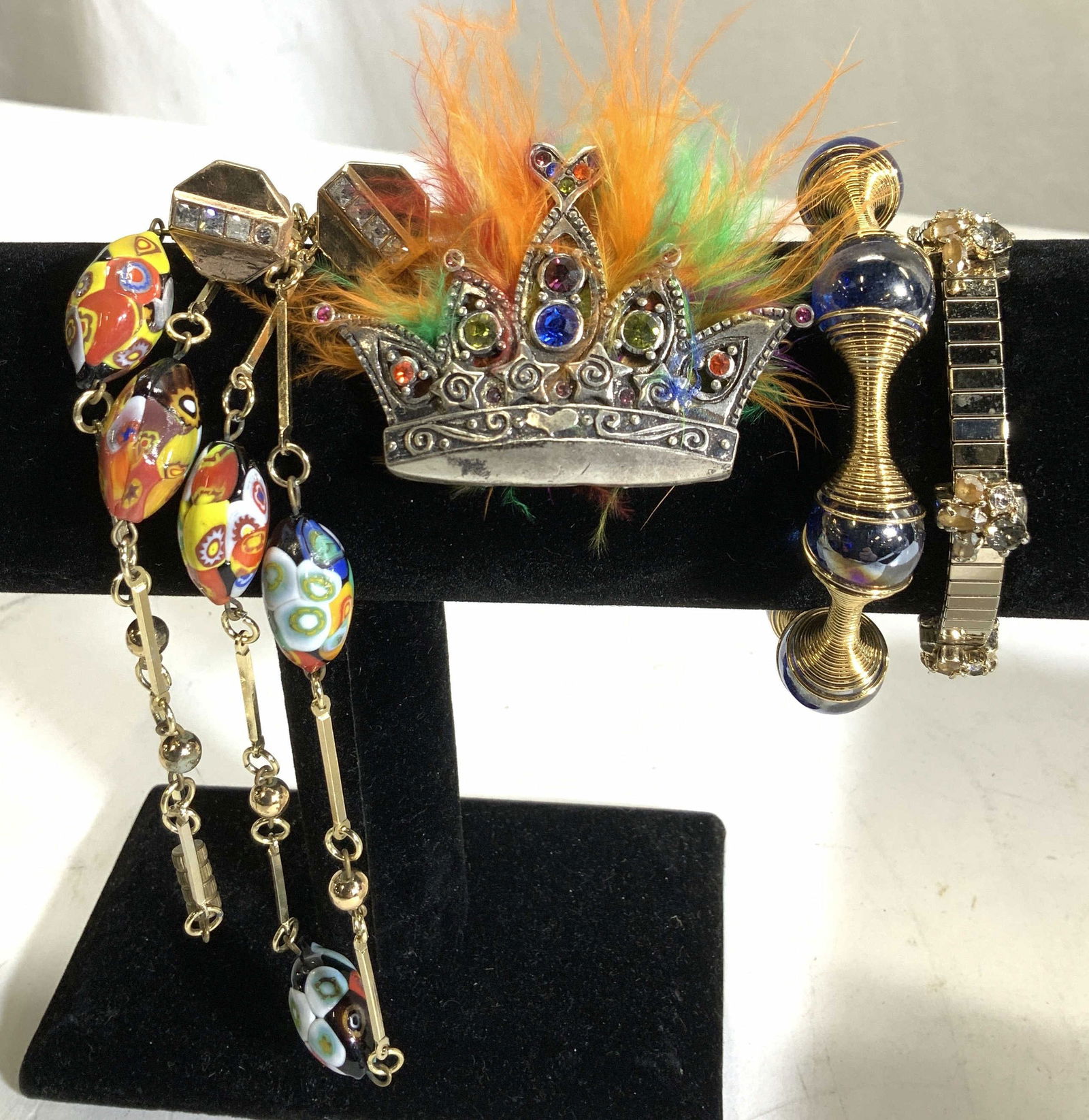 6 - Chicos Brooch, Millefiori Glass Necklace + (1 of 9)