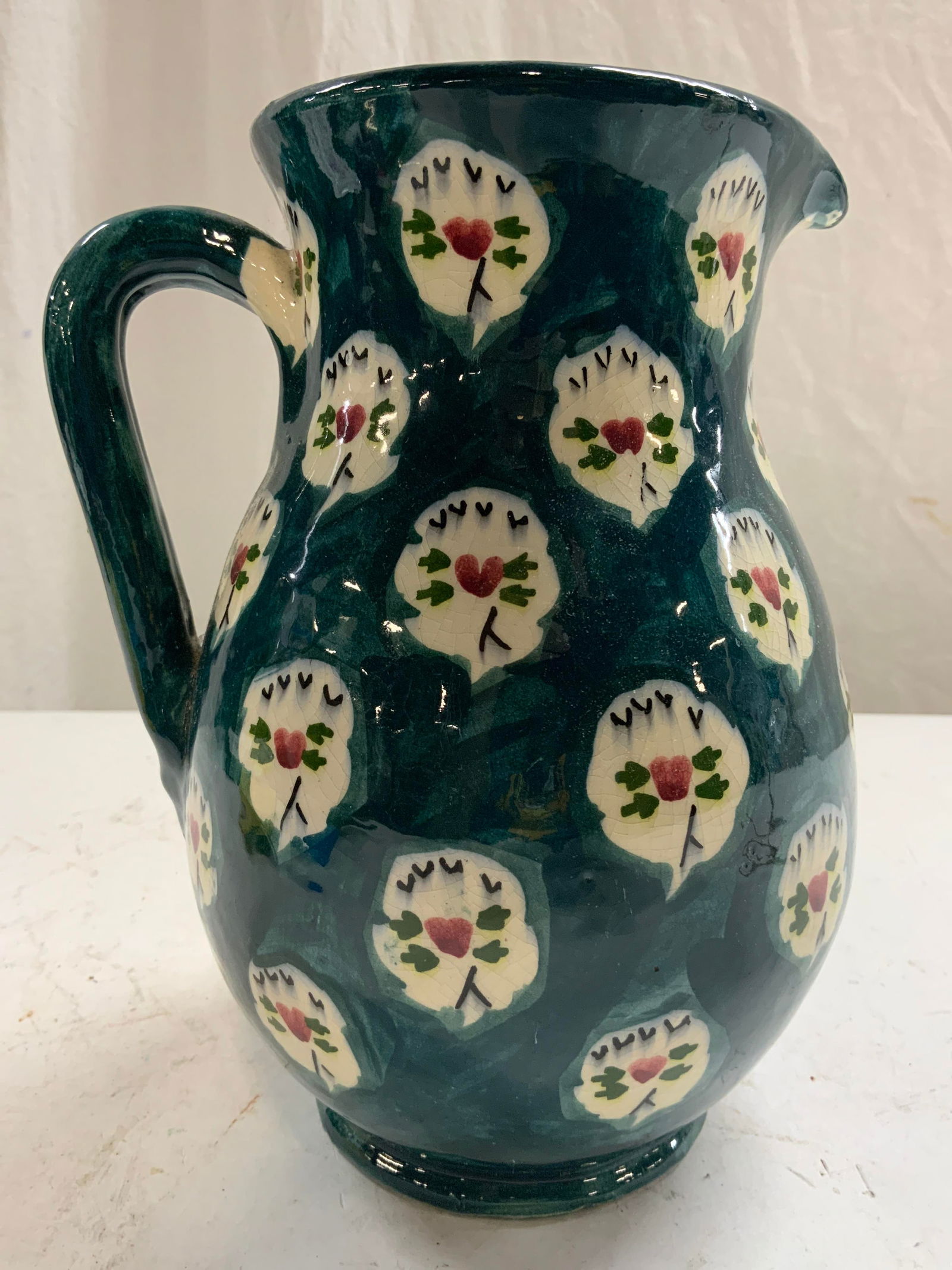 Handmade Glazed Ceramic Pitcher Vessel (1 of 9)