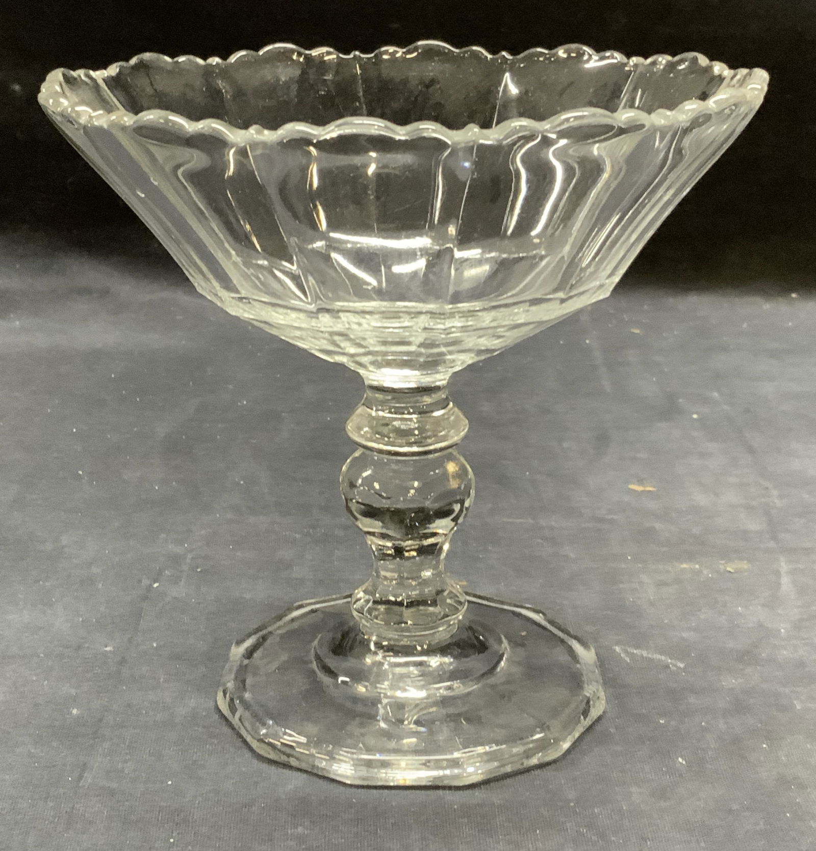 Vintage Footed Glass Compote Bowl (1 of 6)