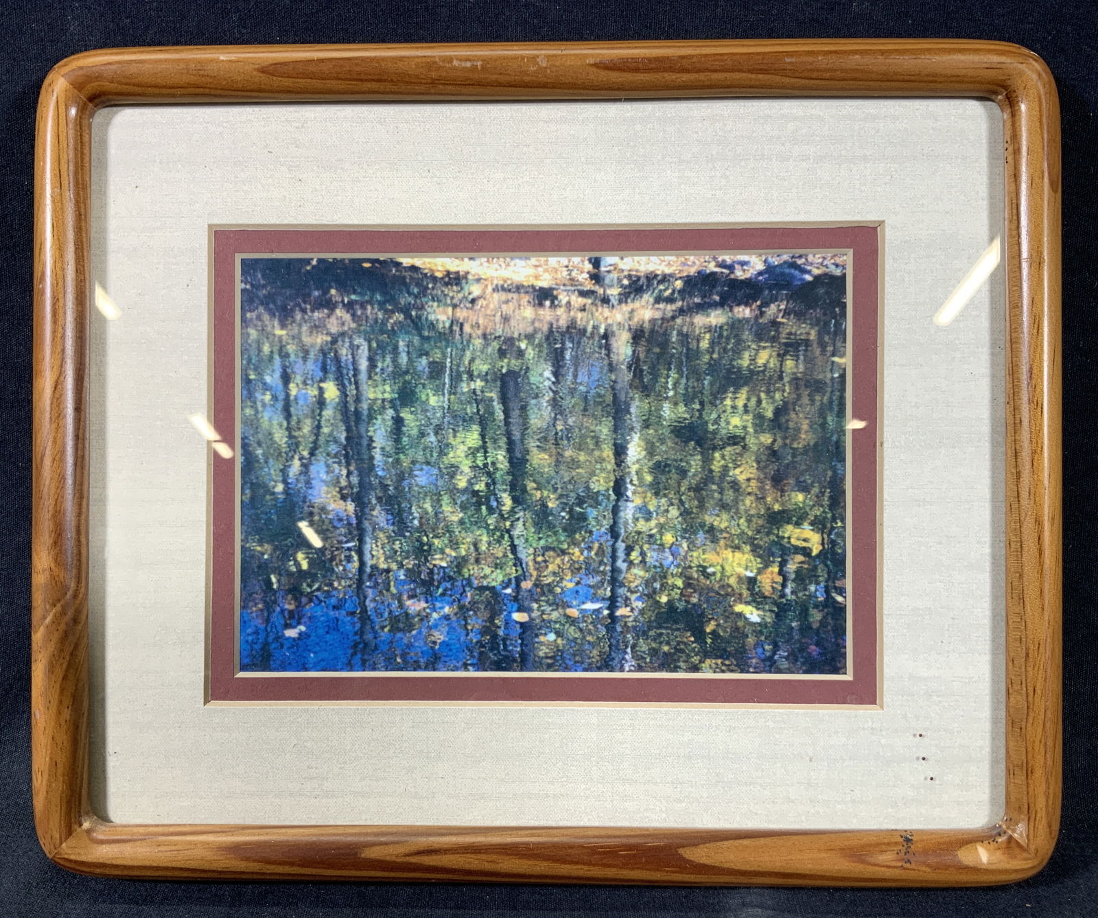 Framed Fall Water Reflection Photograph (1 of 7)