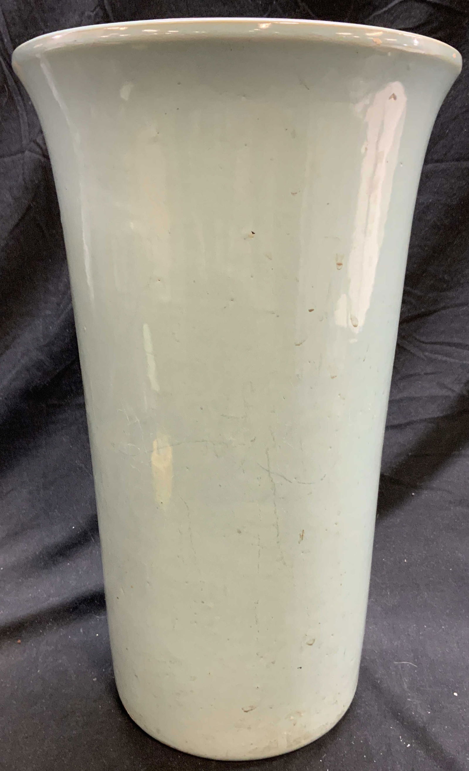 Vintage Thick Walled Ceramic Planter Vessel 15 in (1 of 7)