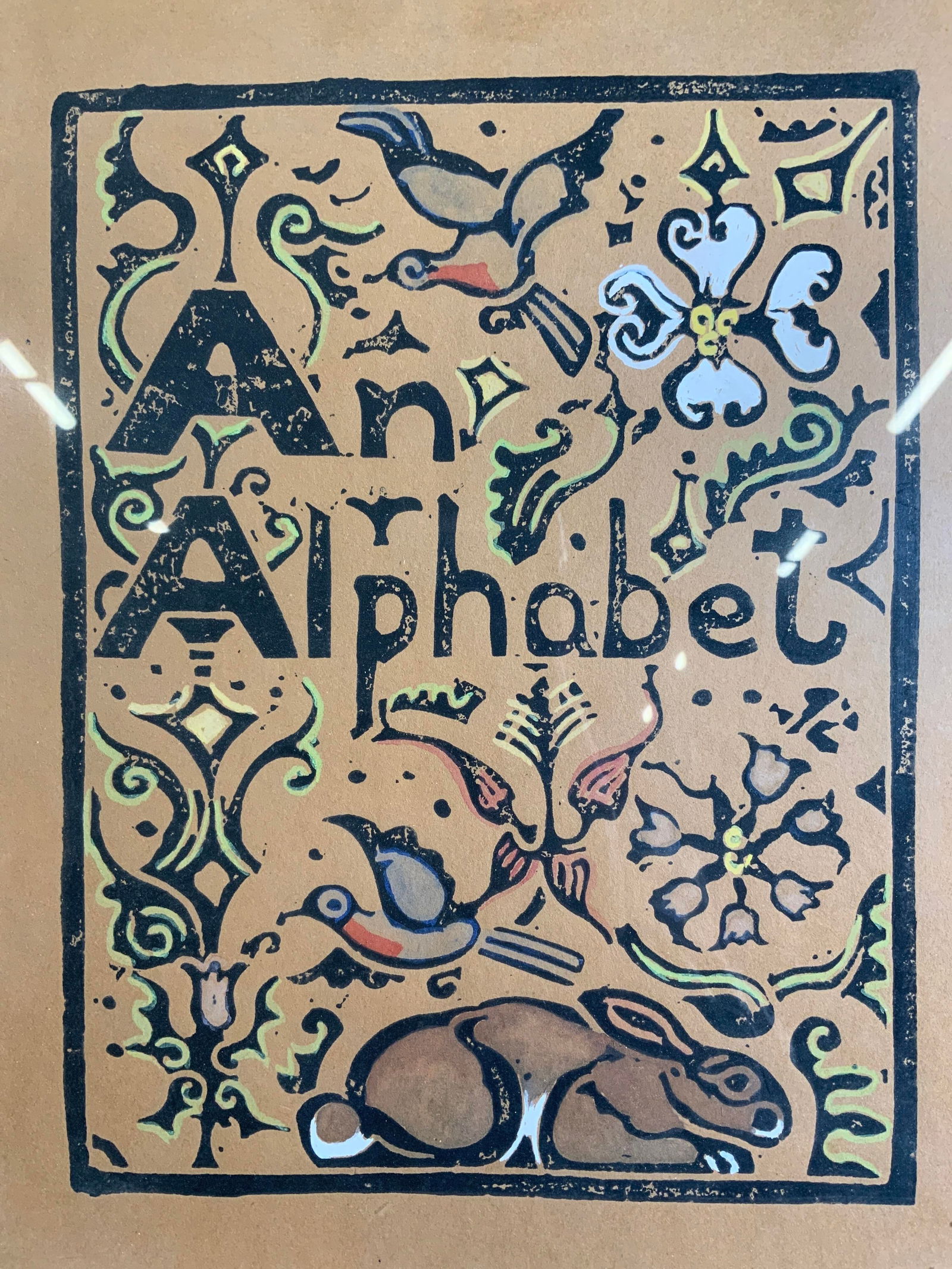 Walter Anderson Framed Alphabet Title Block Print (1 of 9)
