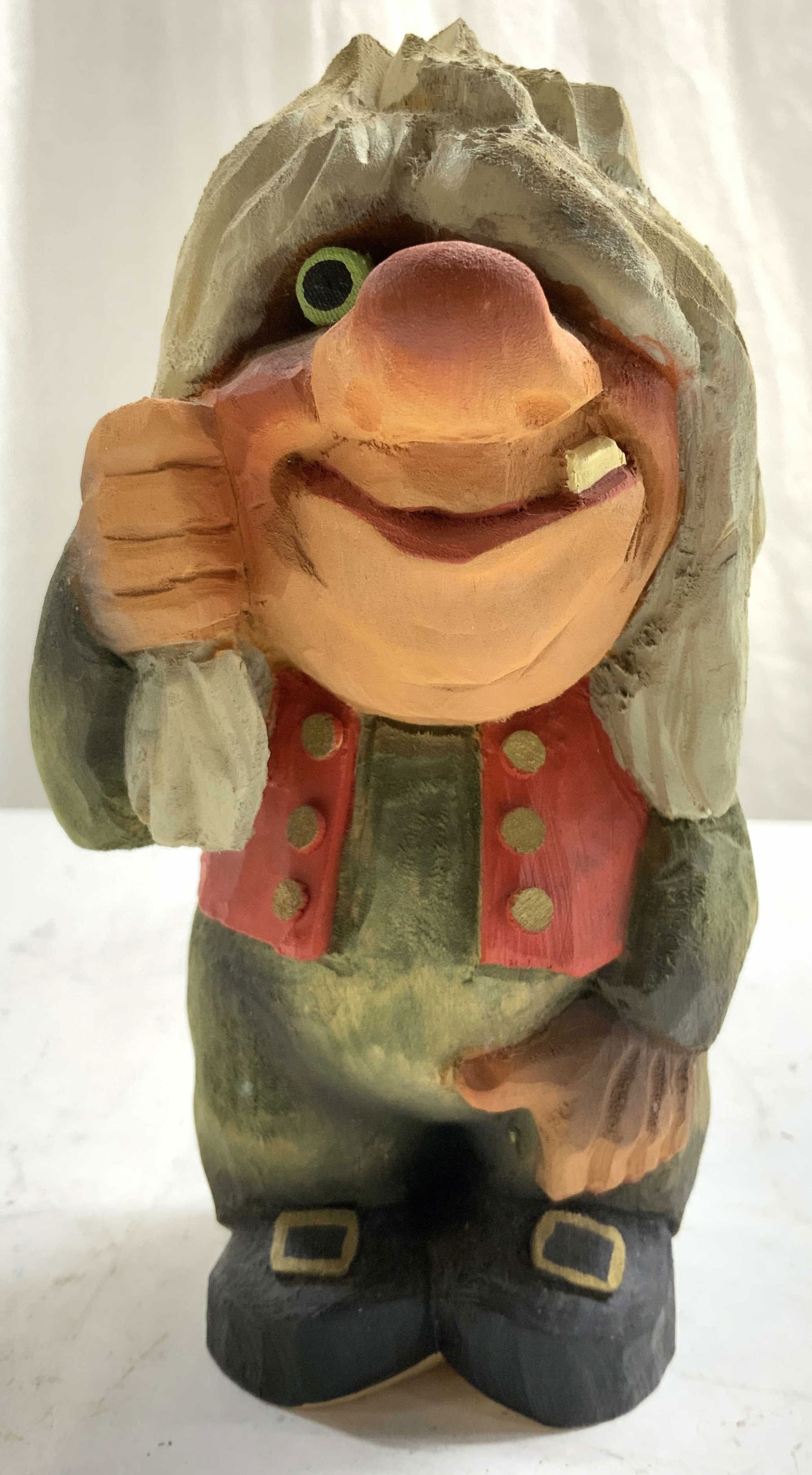 HENNING Hand Carved Wooden Troll NORWAY (1 of 7)