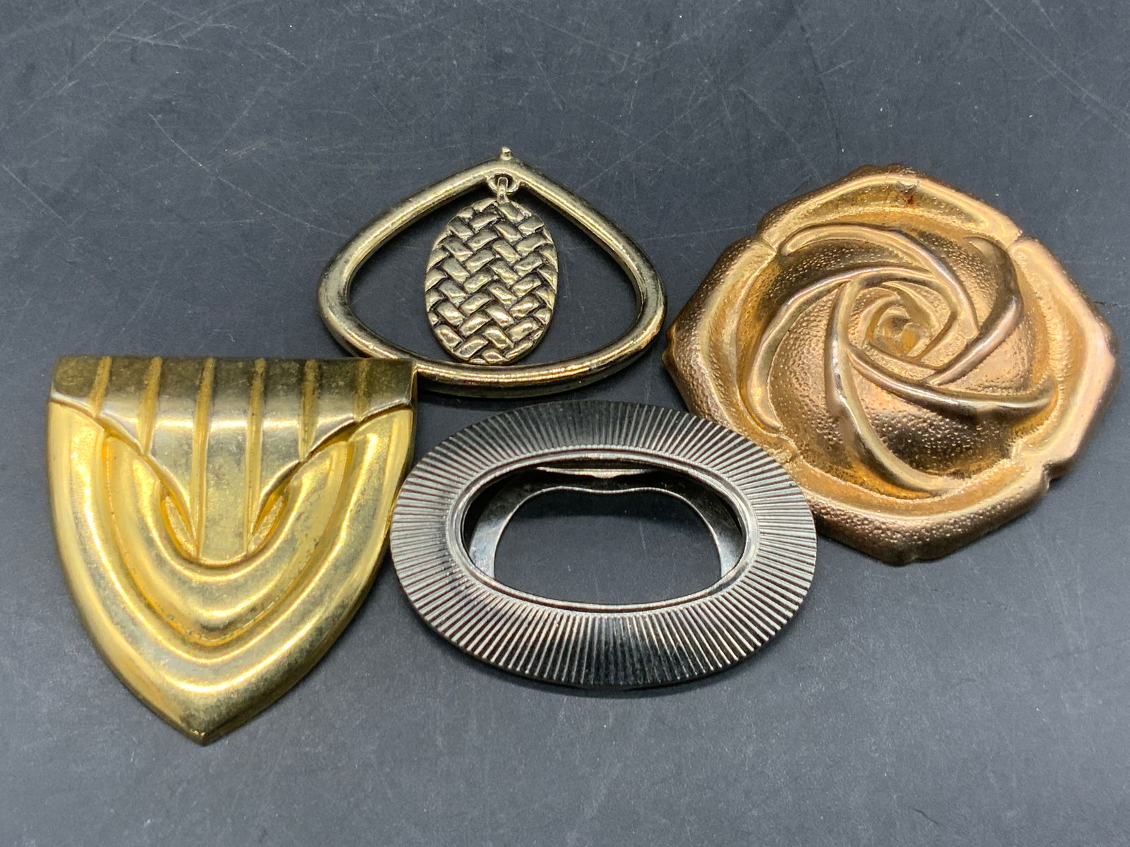 4 Scarf Clips / Scarf Rings & Jewelry Accessories (1 of 10)