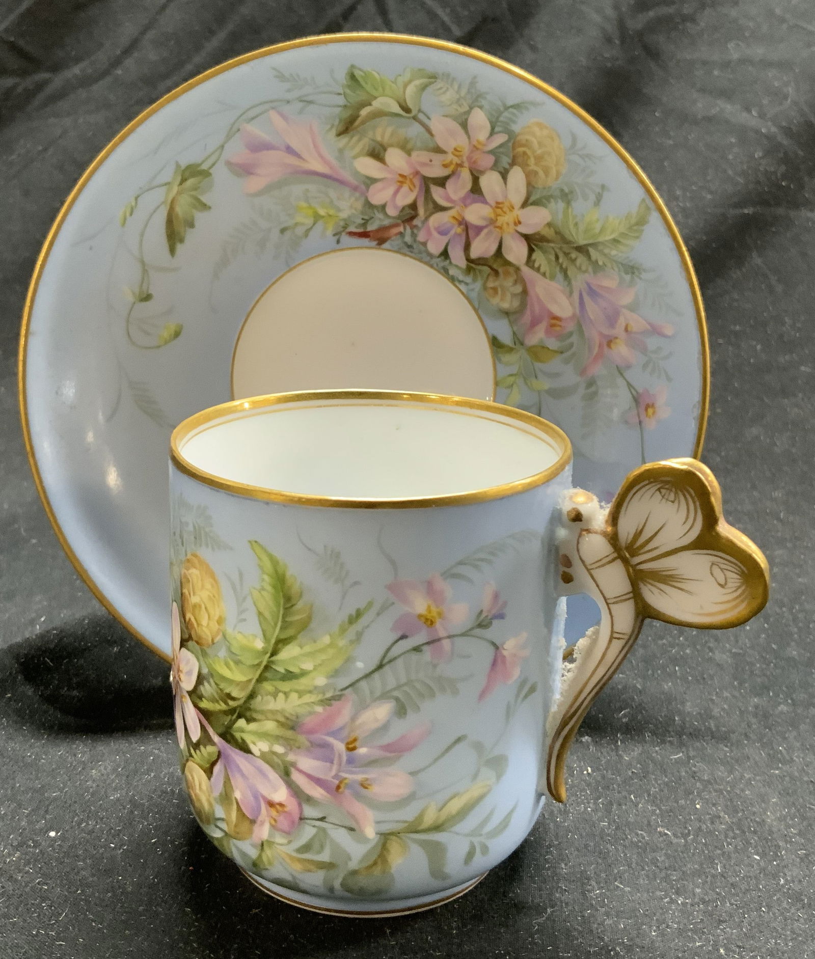 KUZNETSOVA Soviet Porcelain Teacup & Saucer (1 of 7)