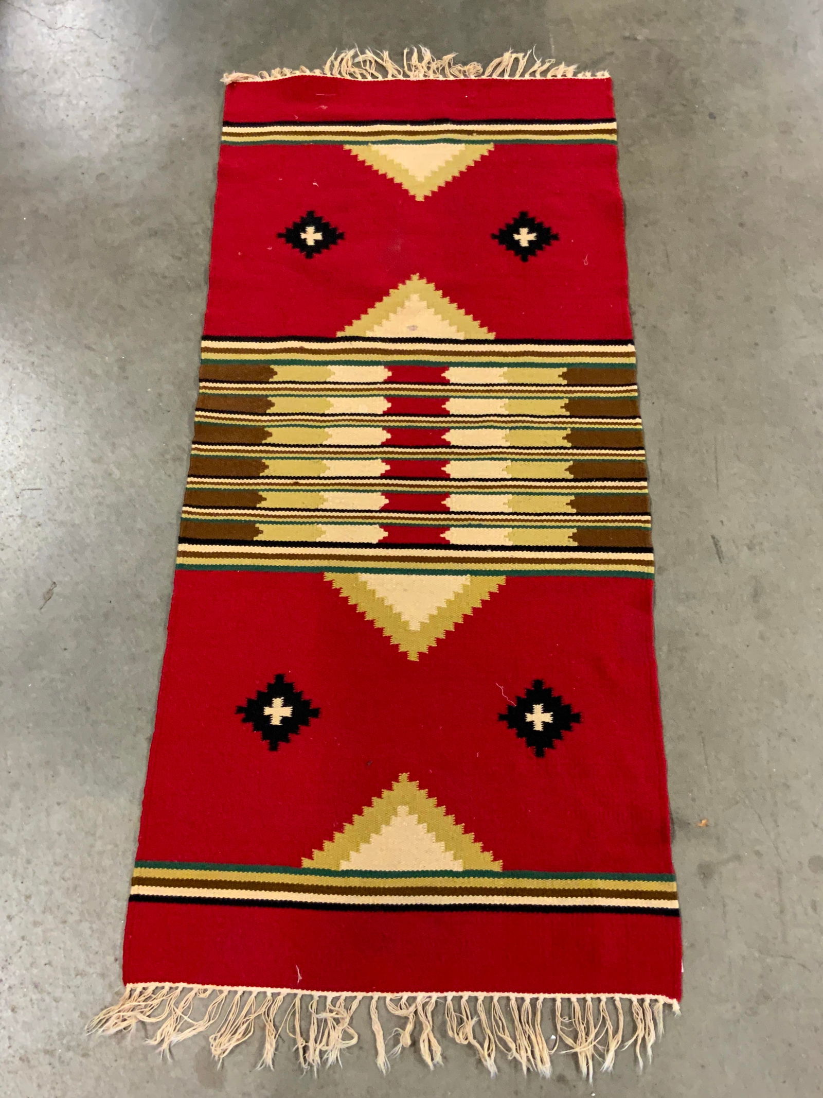 Vintage Chimayo Style Handmade Textile (1 of 6)