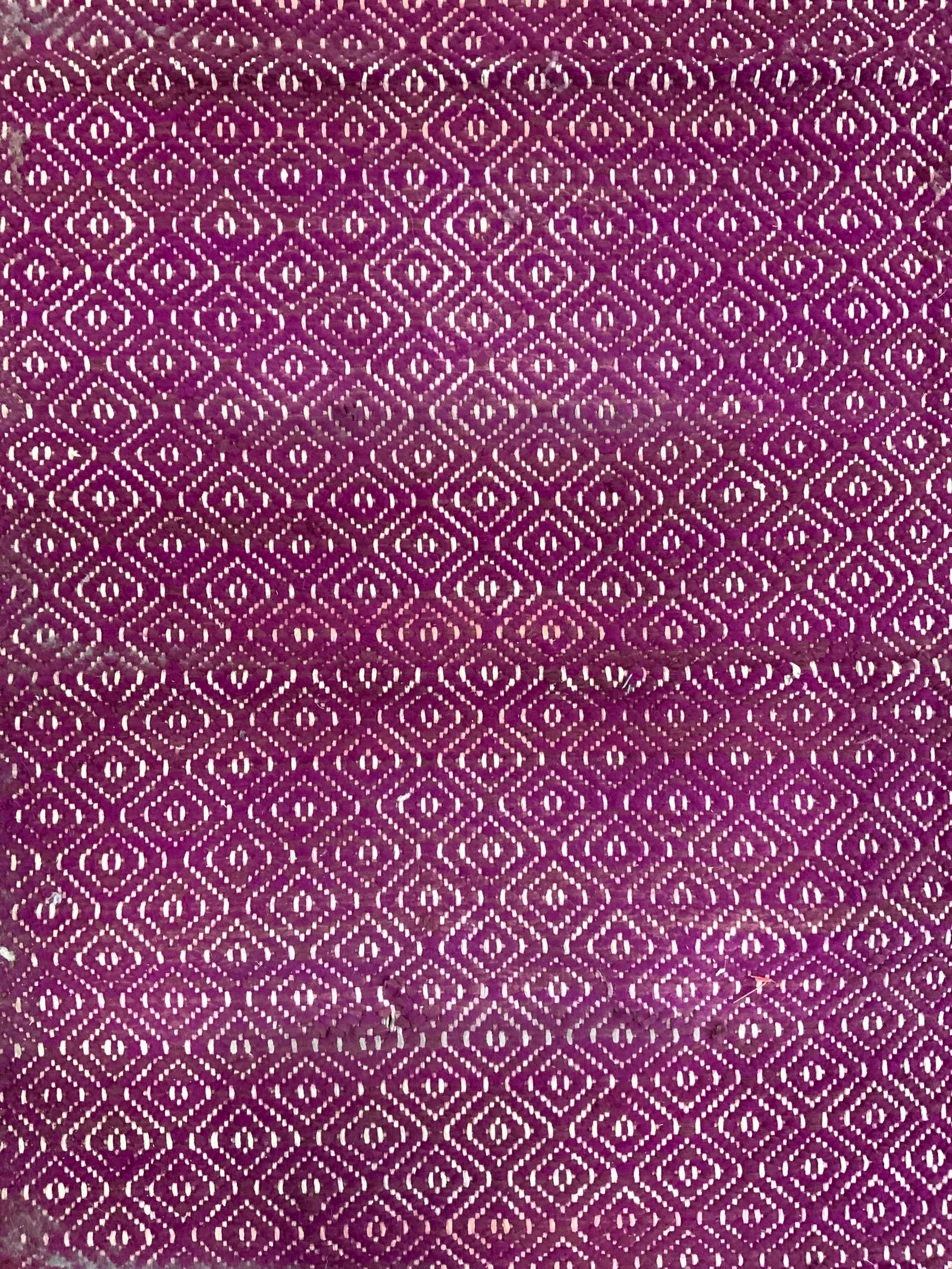 Vintage Purple Wool Runner Hallway Rug (1 of 8)