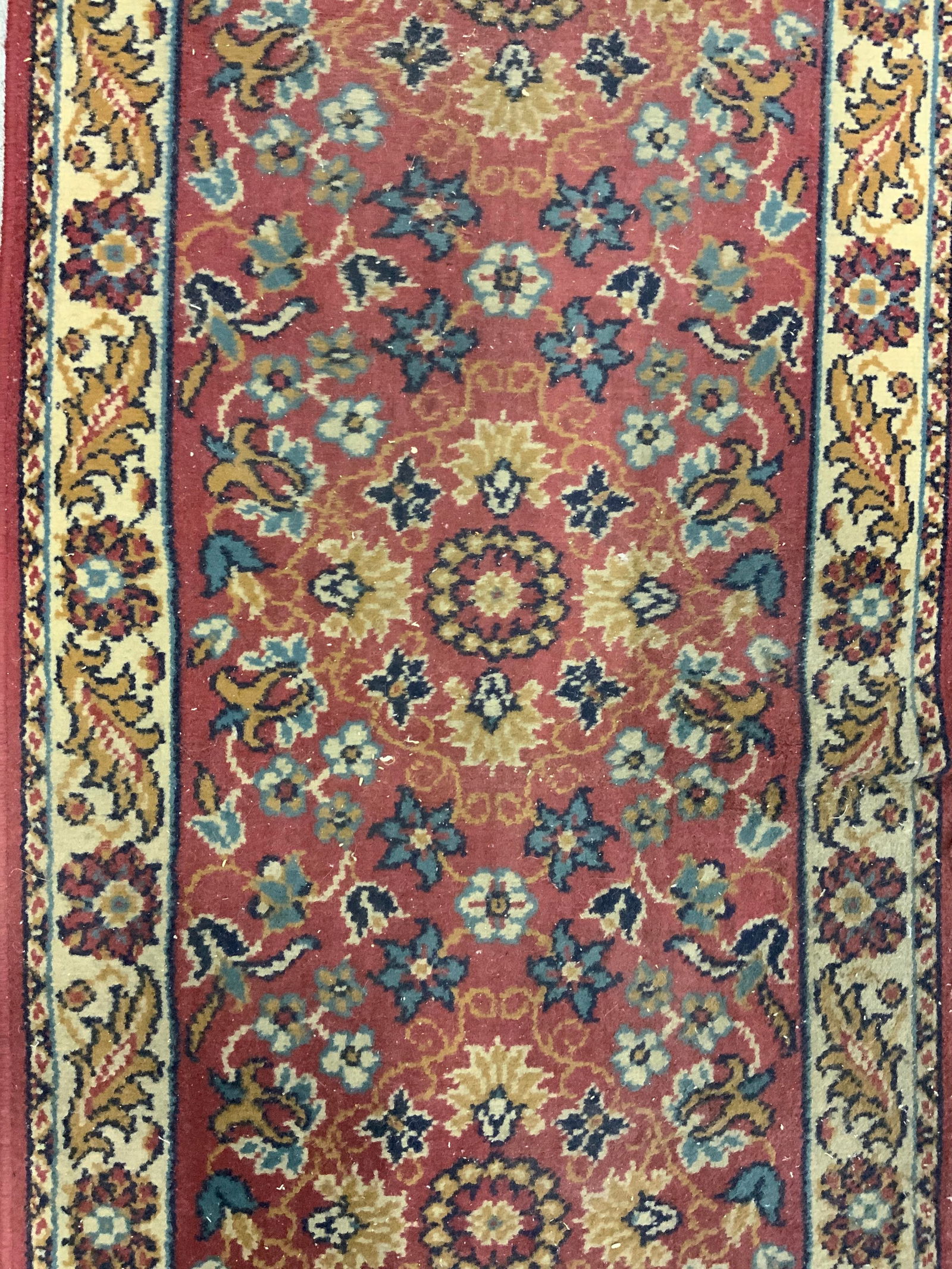 Vintage Floral Wool Runner Hallway Rug (1 of 8)