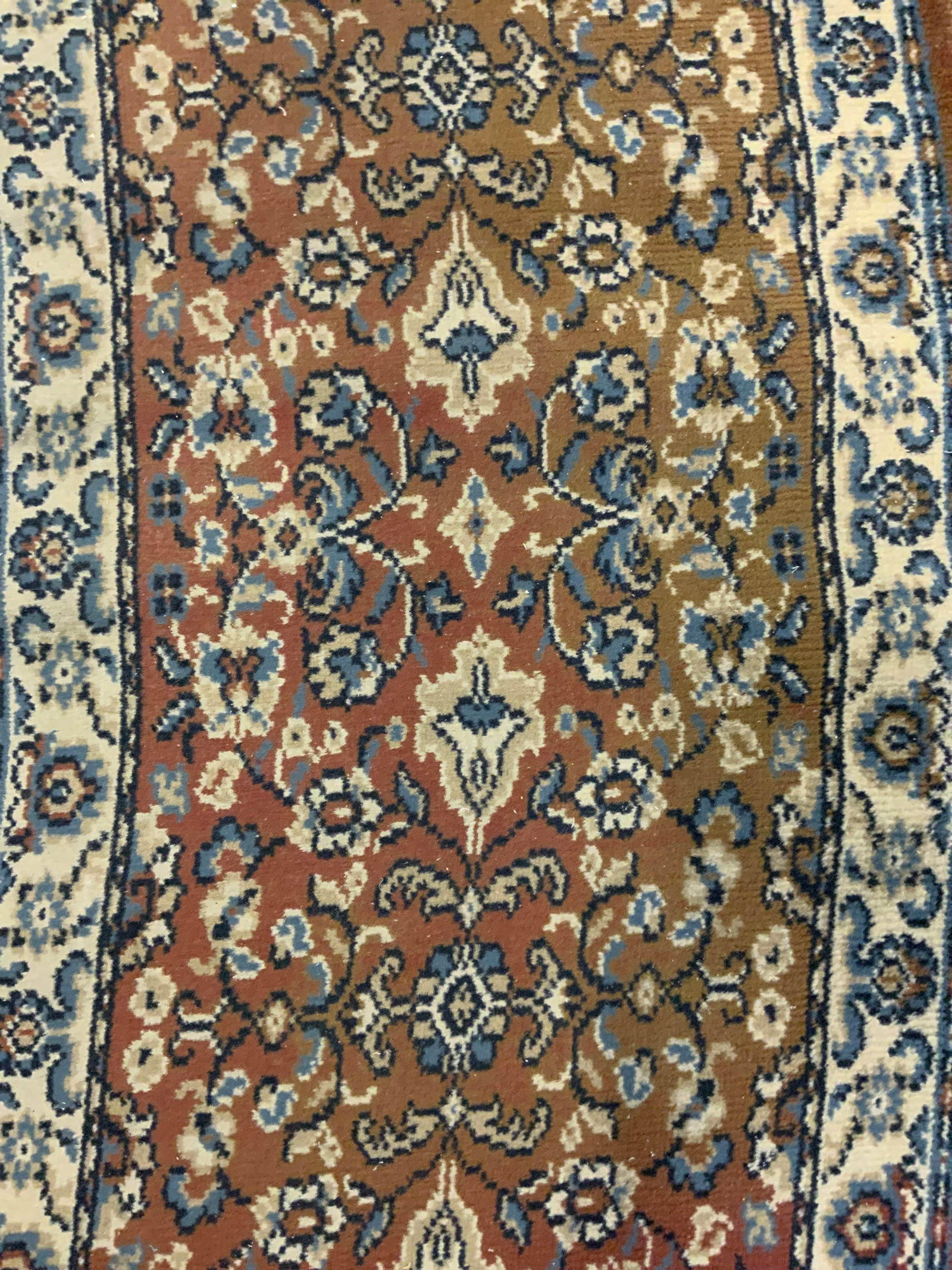 Vintage Floral Wool Runner Hallway Rug (1 of 8)