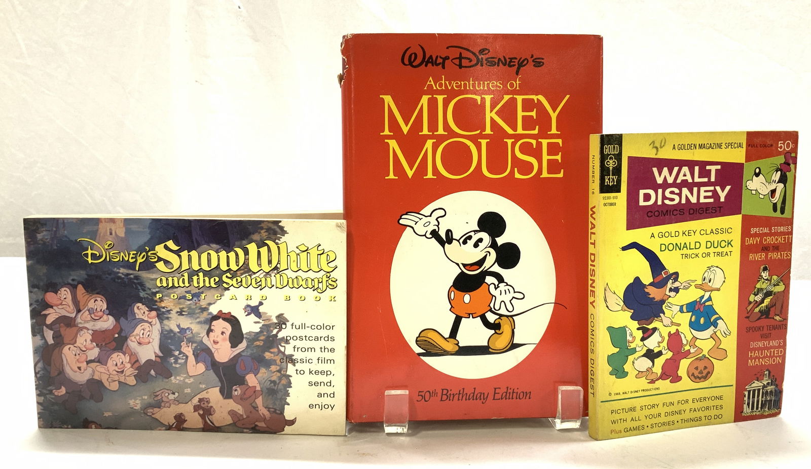Lot 5 Vntg Walt Disney Illustrated Bks, Mickey+ (1 of 12)