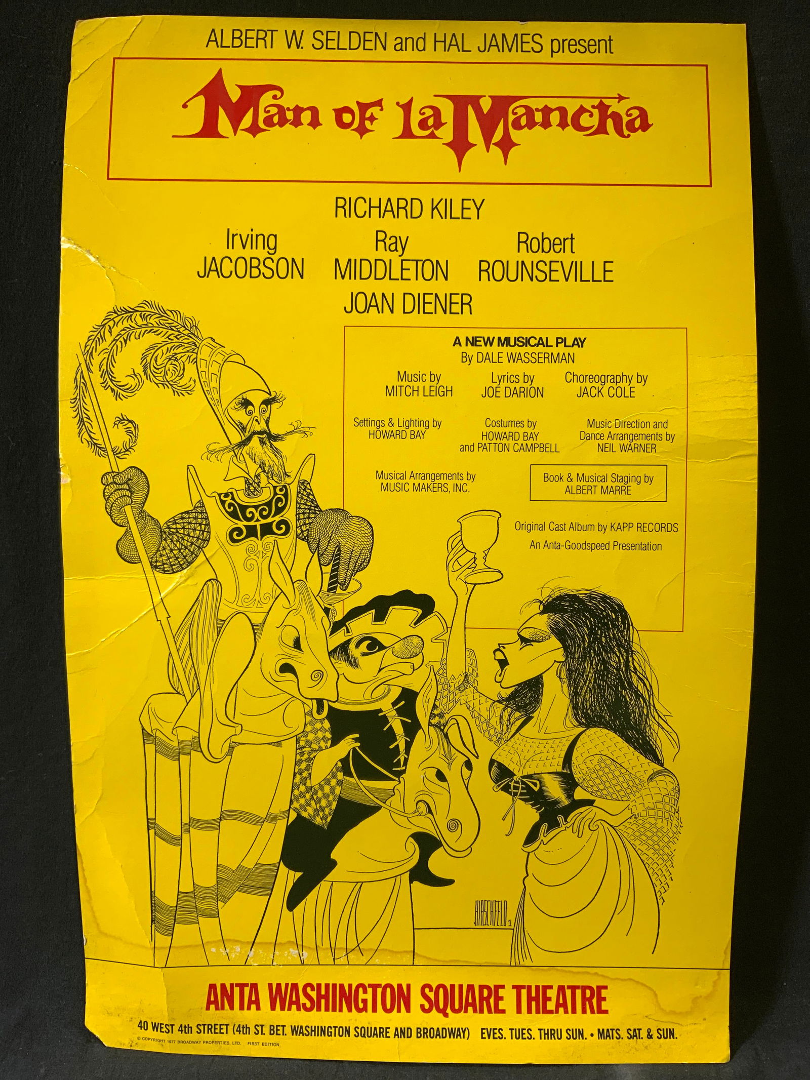 Man of La Mancha 1966 Vintage Window Card (1 of 12)